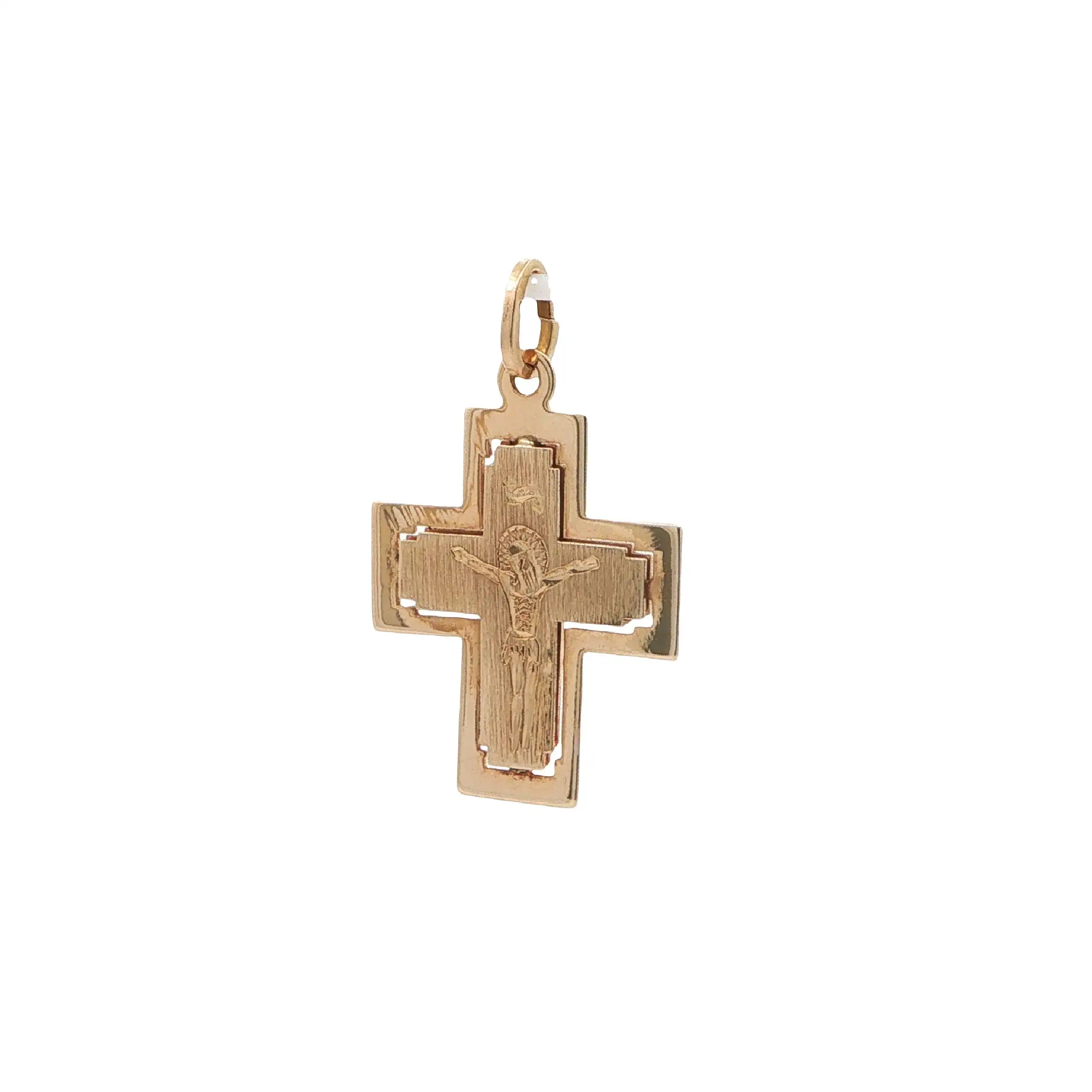 Anhänger Gelbgold Kreuz