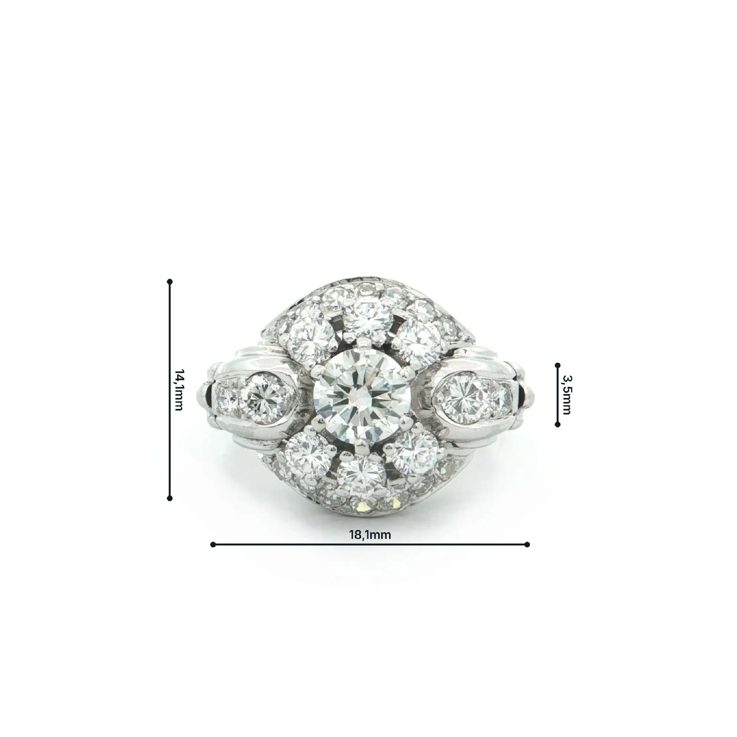 Ring Weißgold mit Brillanten
