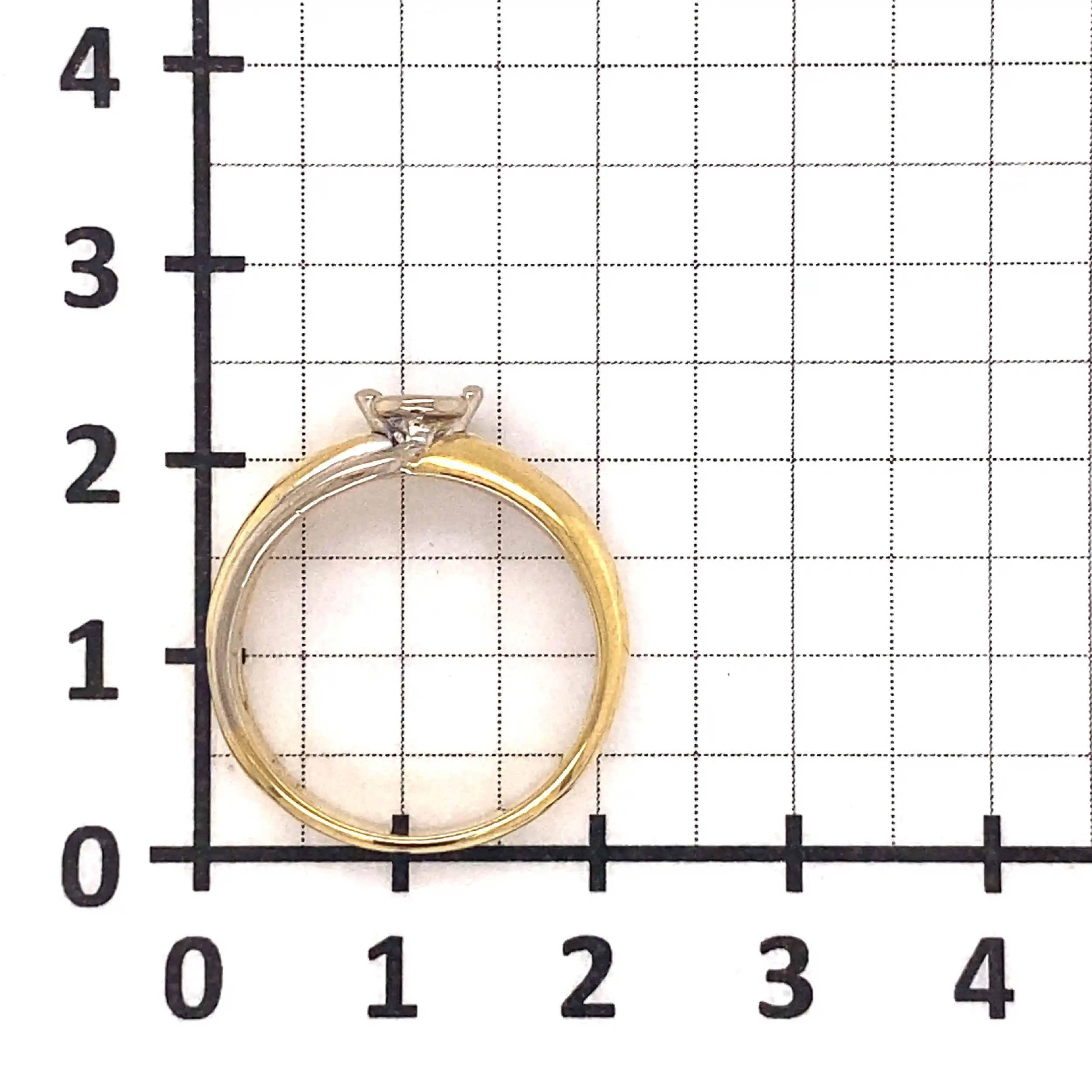 Ring Bicolor mit Brillant Ring Bicolor mit Brillant