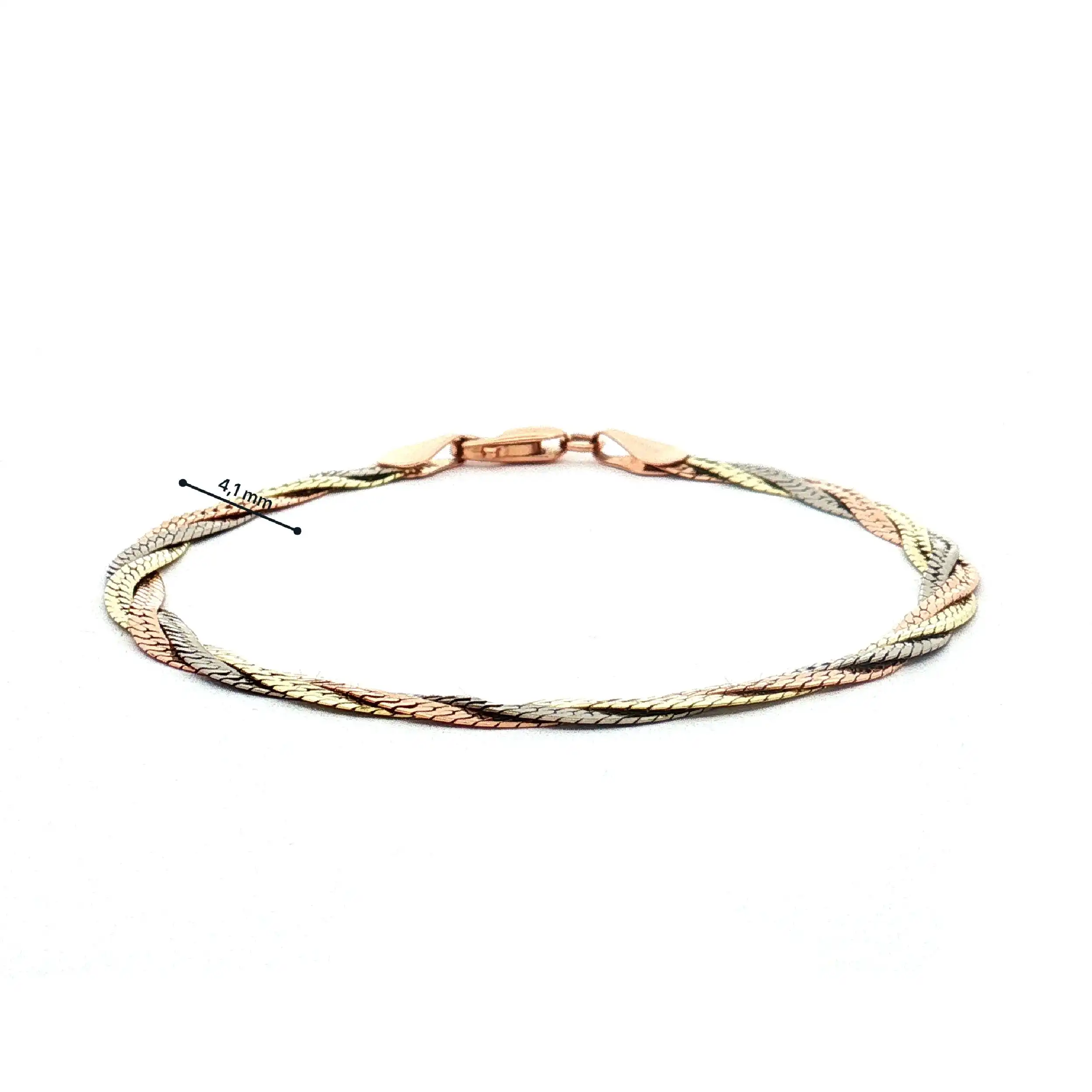 Armband geflochten Tricolor