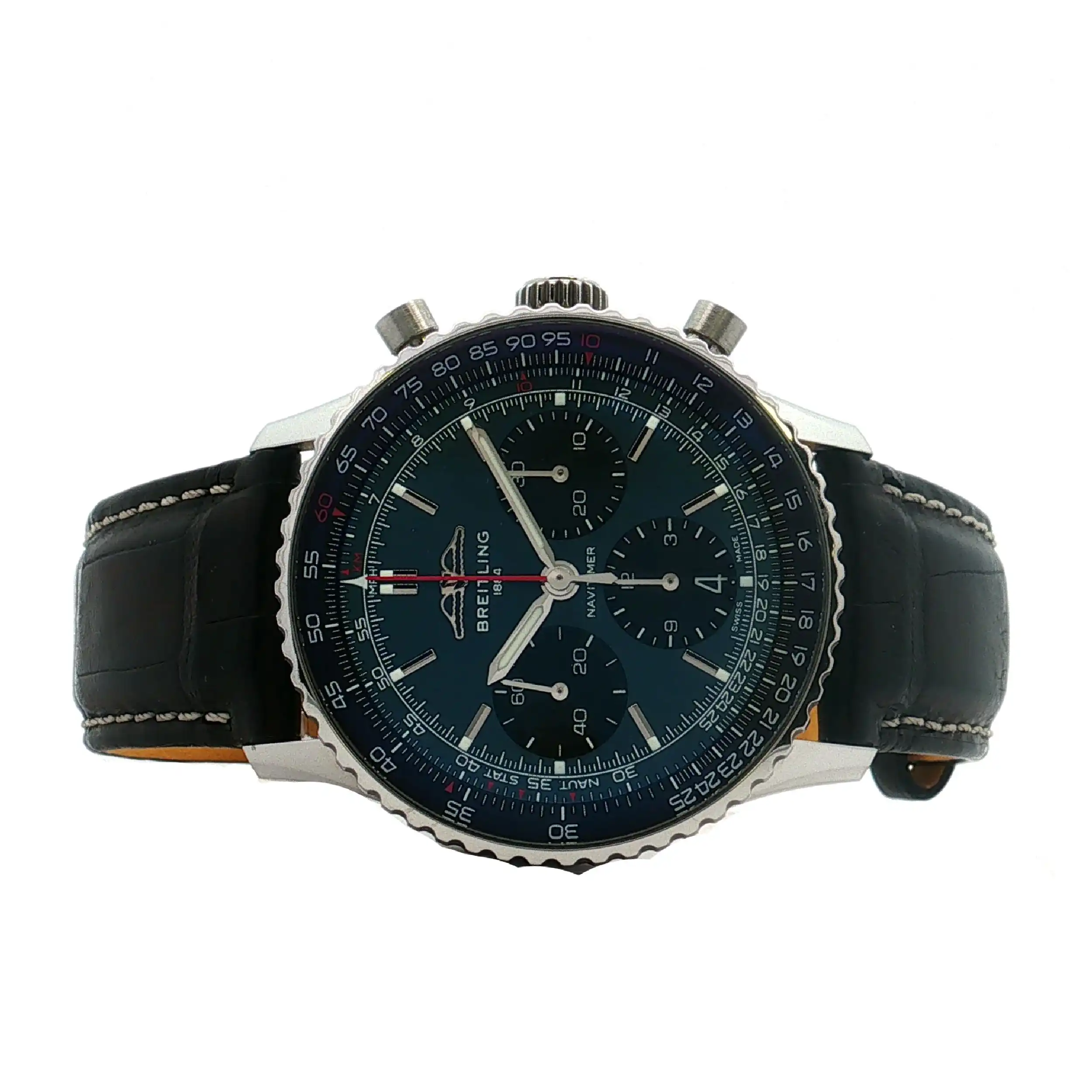 Herrenuhr Breitling Navitimer AB0139 mit Box und Edelstahlarmband Herrenuhr Breitling Navitimer AB0139 mit Box und Edelstahlarmband