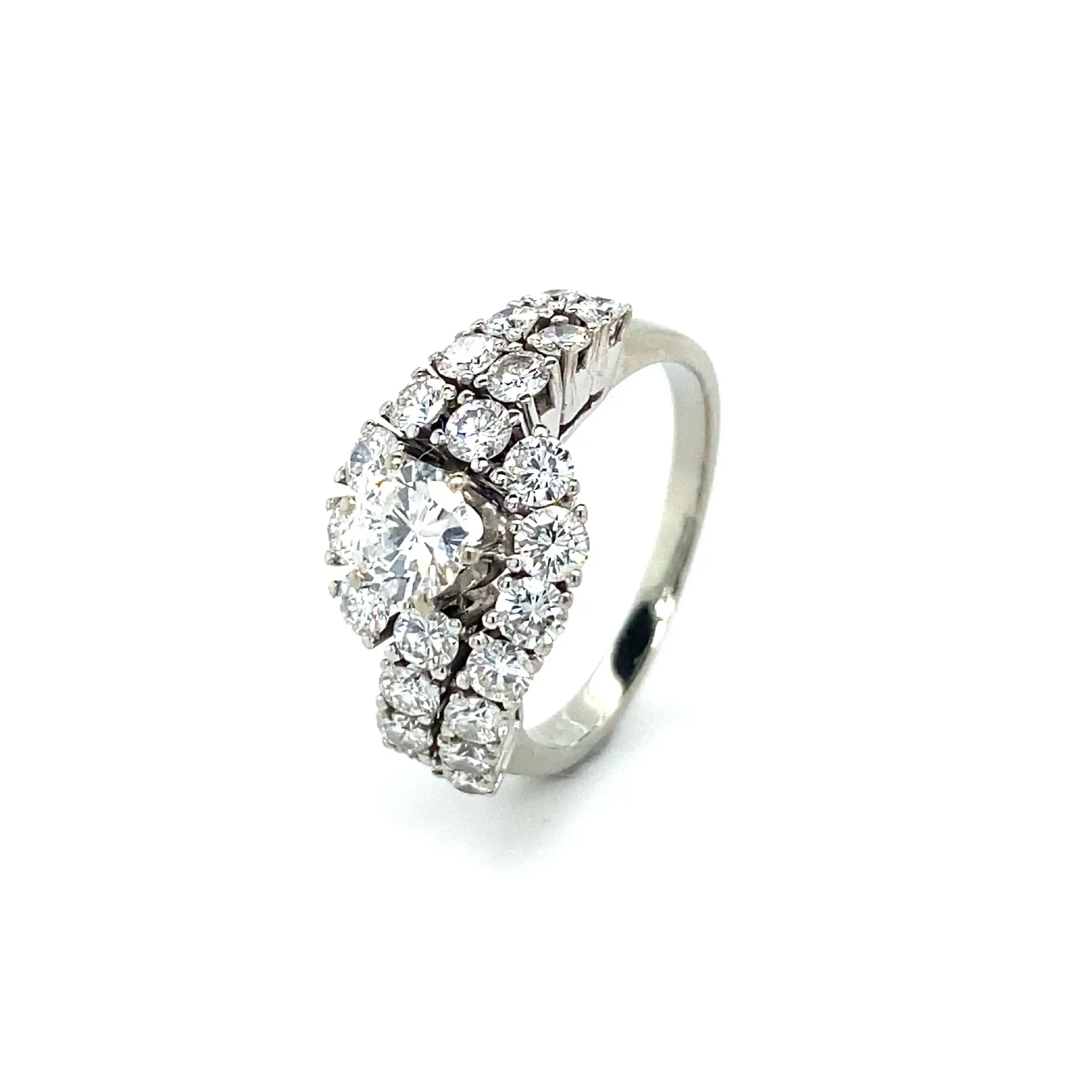 Ring Weißgold mit Brillanten Ring Weißgold mit Brillanten