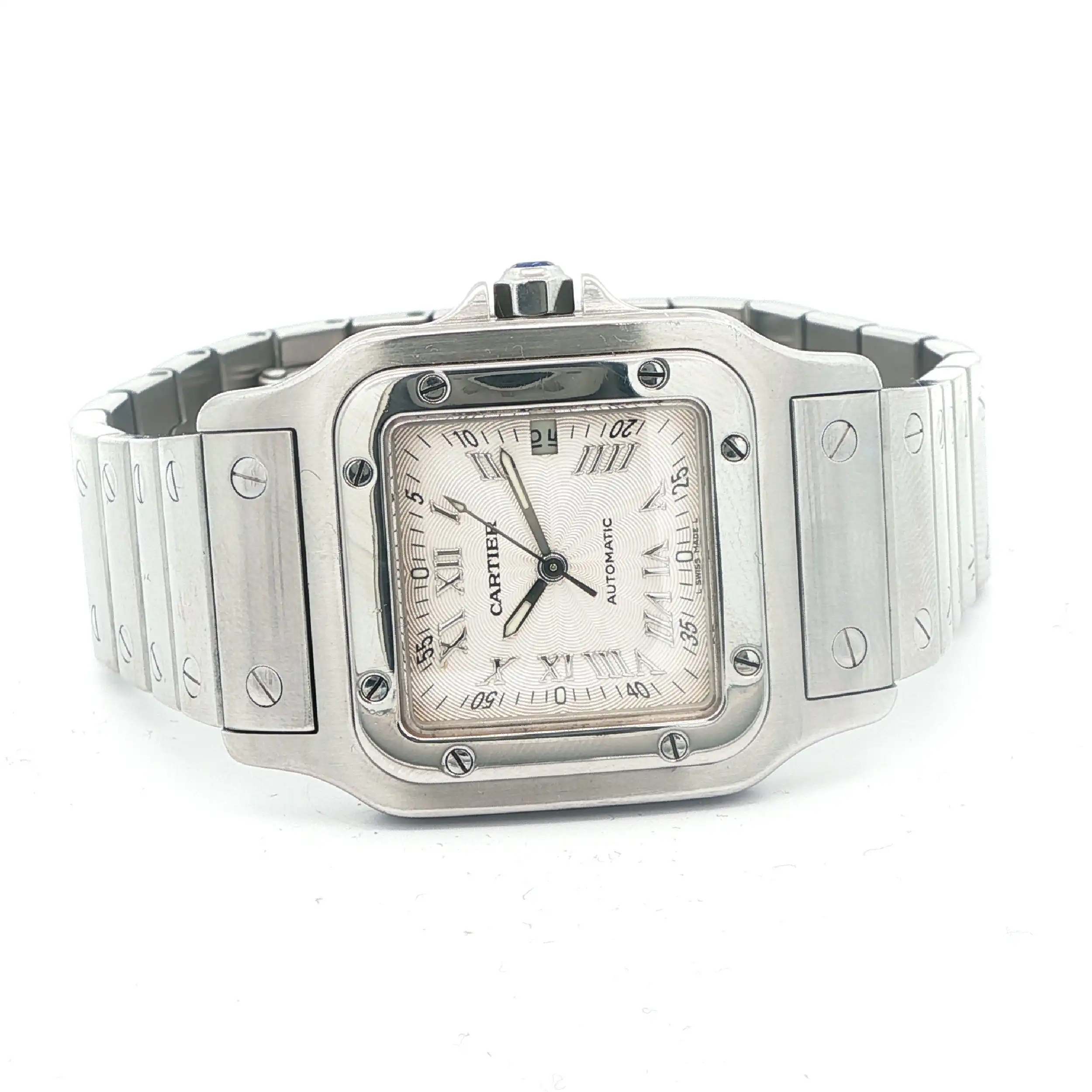 Herrenuhr Cartier Santos Galbée