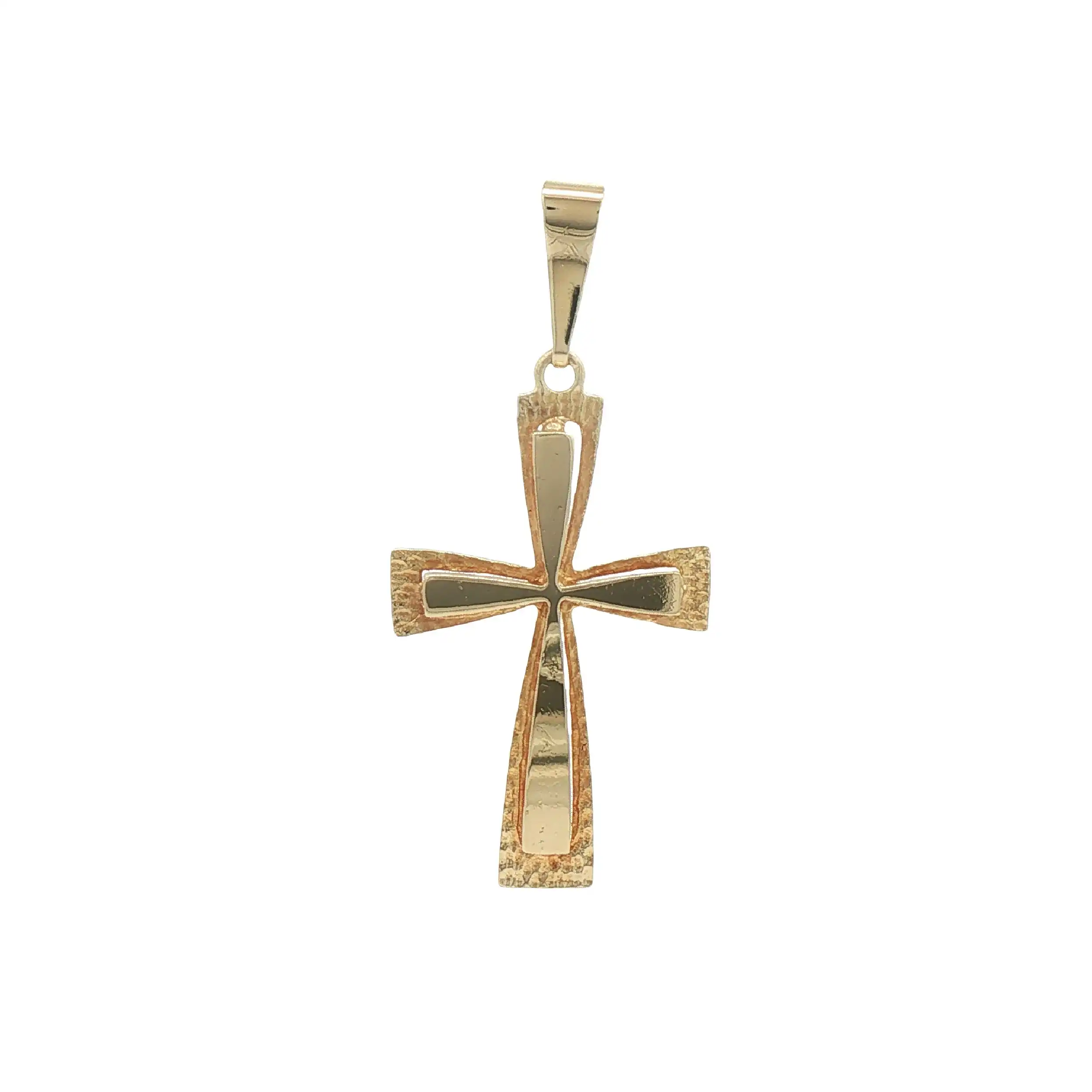 Anhänger Kreuz Gelbgold