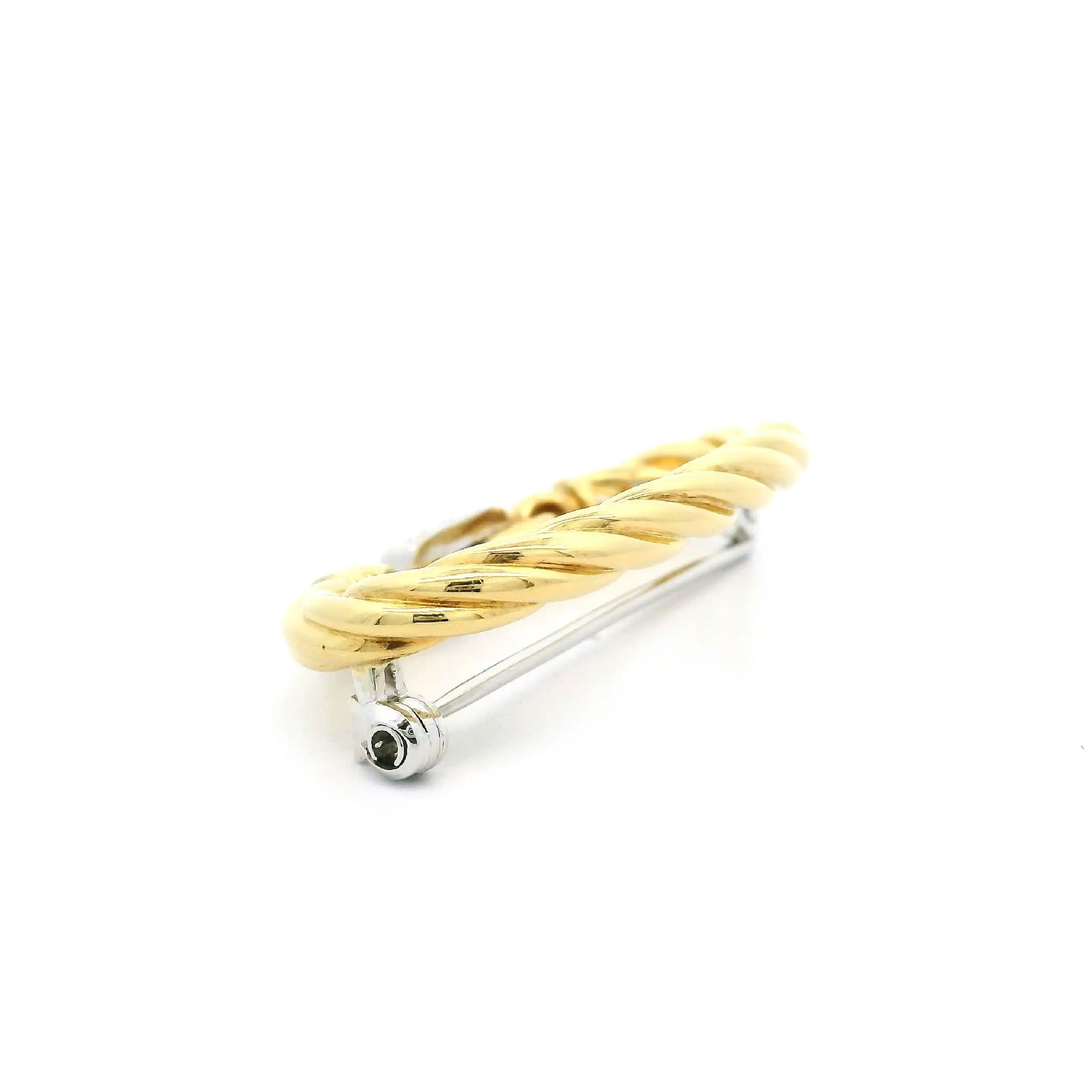 Brosche Bicolor mit Diamanten Brosche Bicolor mit Diamanten