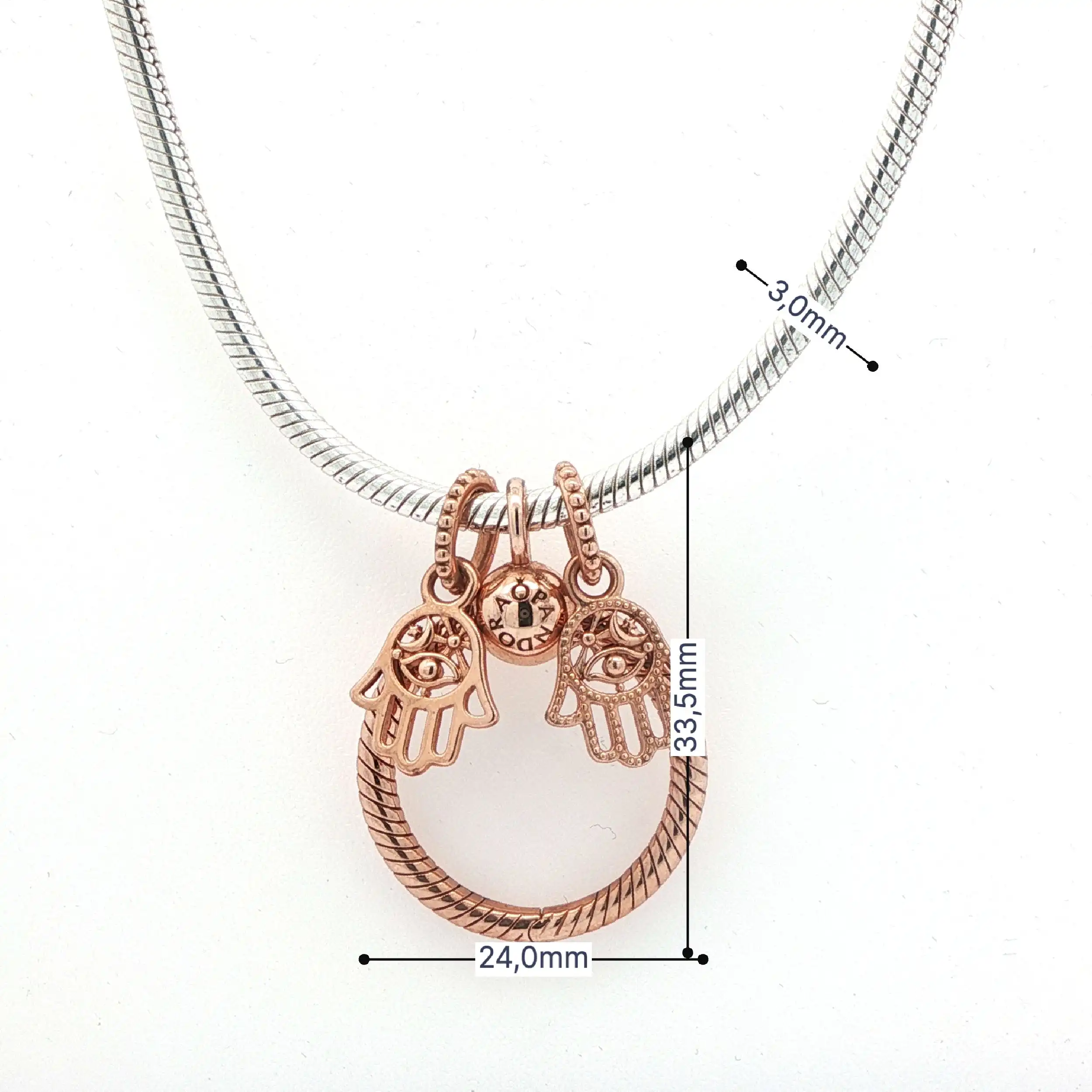 Pandora Collier mit Anhänger und Charms Pandora Collier mit Anhänger und Charms