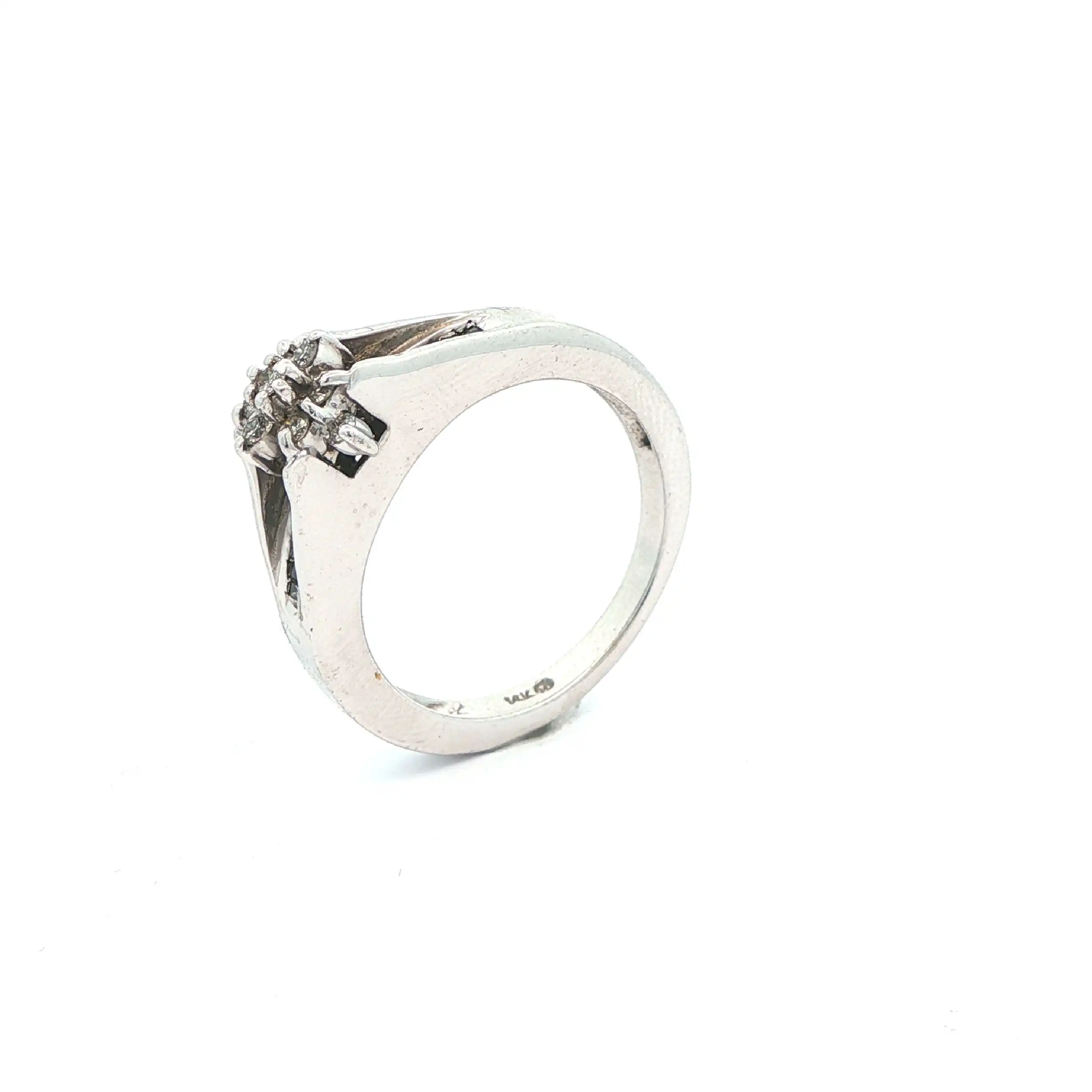 Ring Weißgold mit Brillanten und Baguette Diamanten Ring Weißgold mit Brillanten und Baguette Diamanten