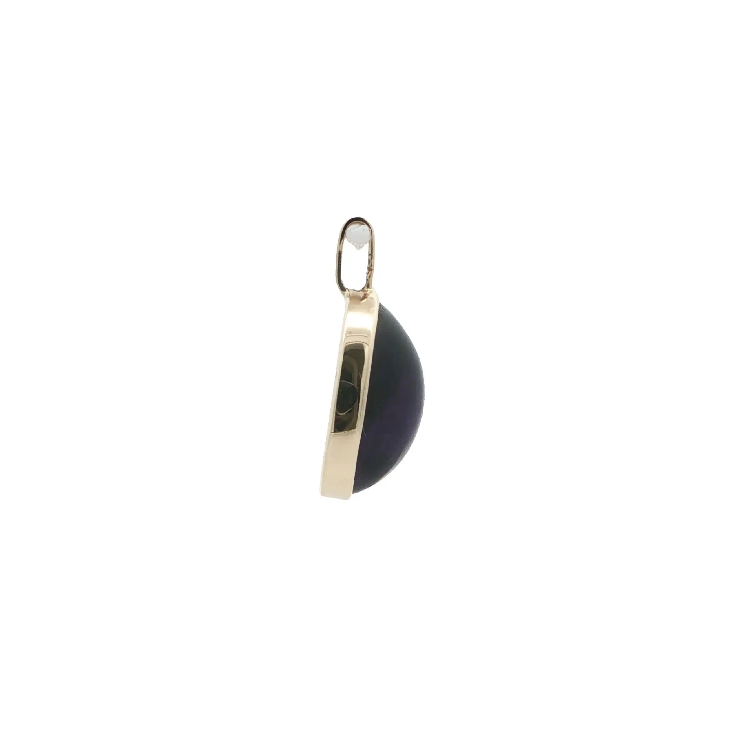 Anhänger Gelbgold mit Amethyst Cabochon
