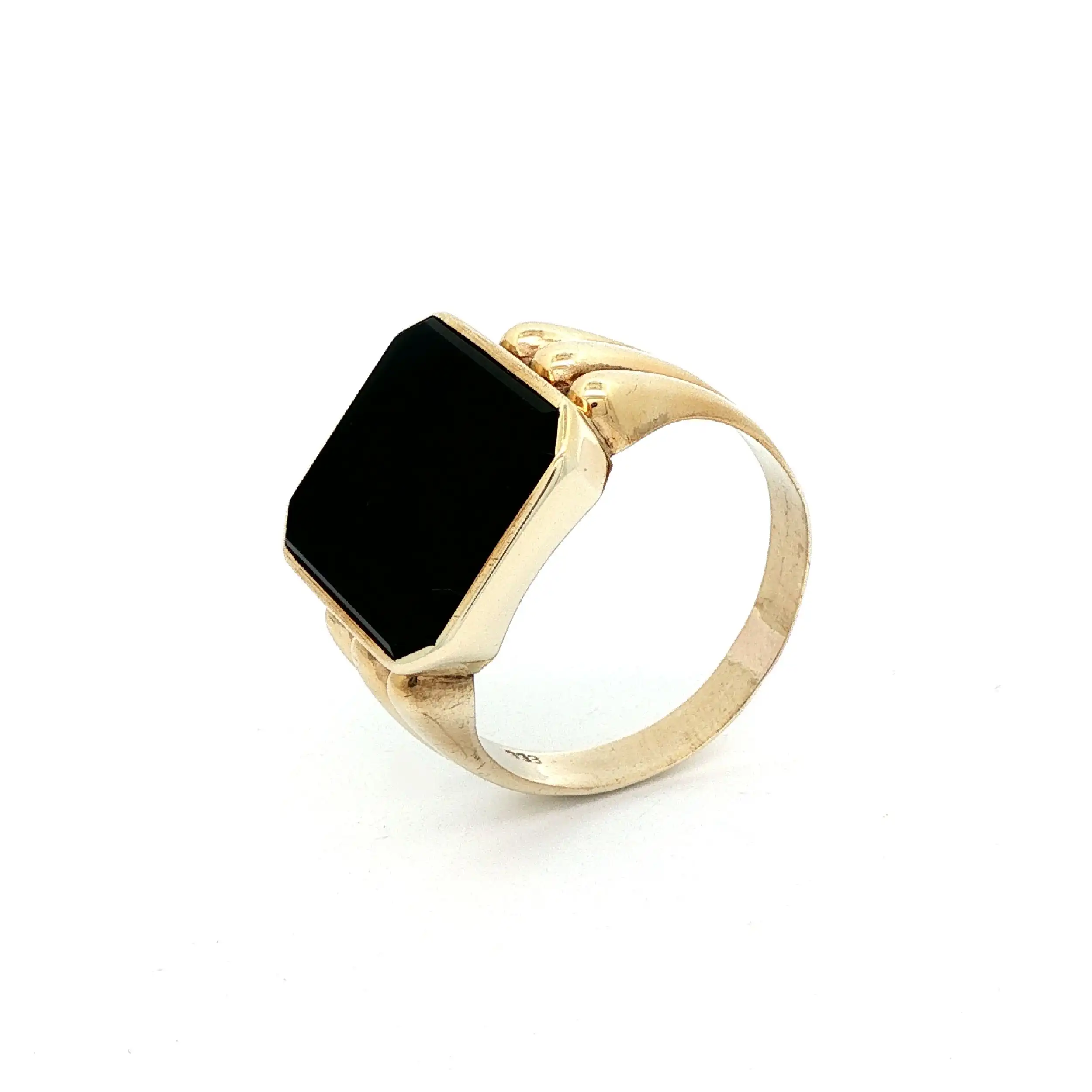 Ring Gelbgold mit Onyx