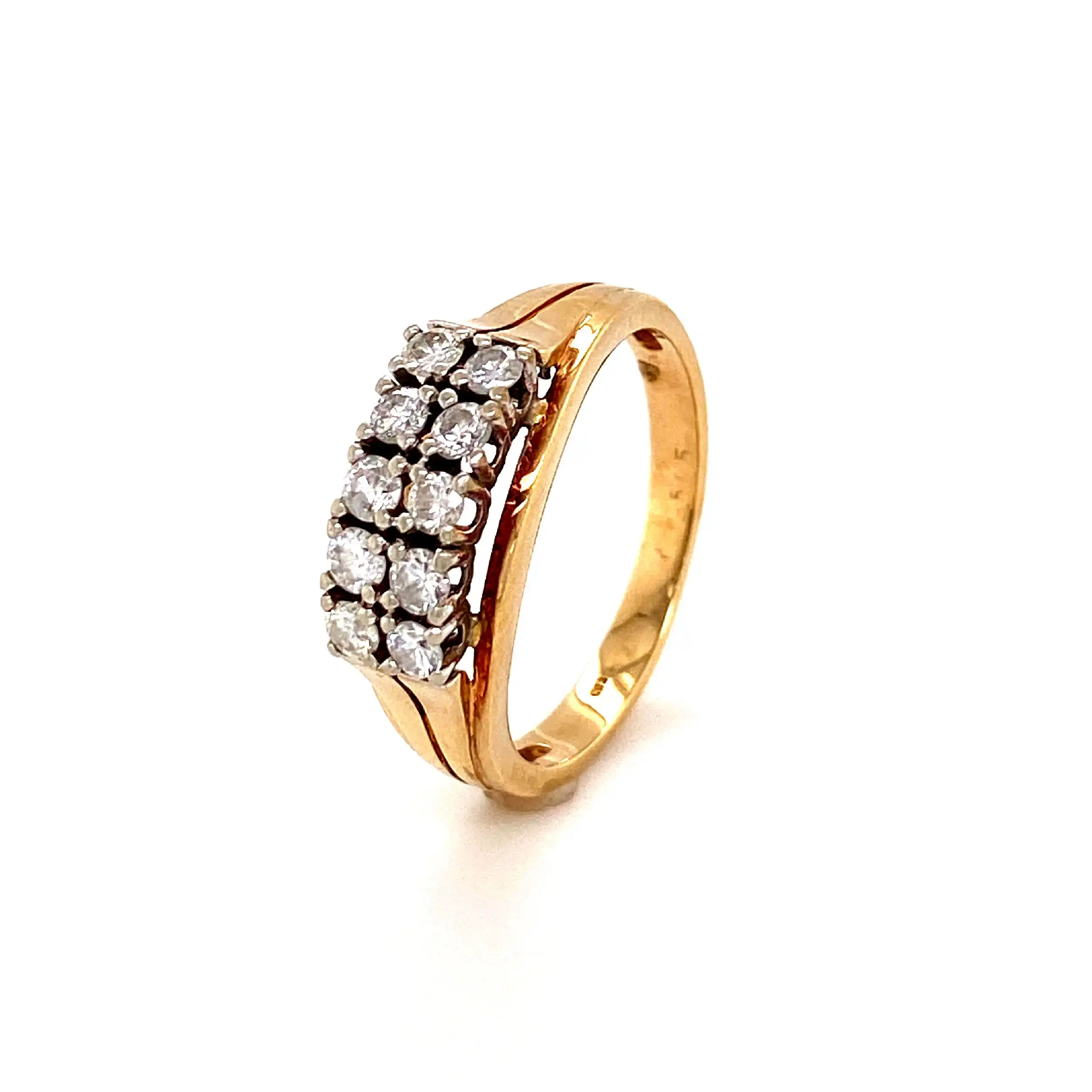 Ring Bicolor mit Brillanten Ring Bicolor mit Brillanten