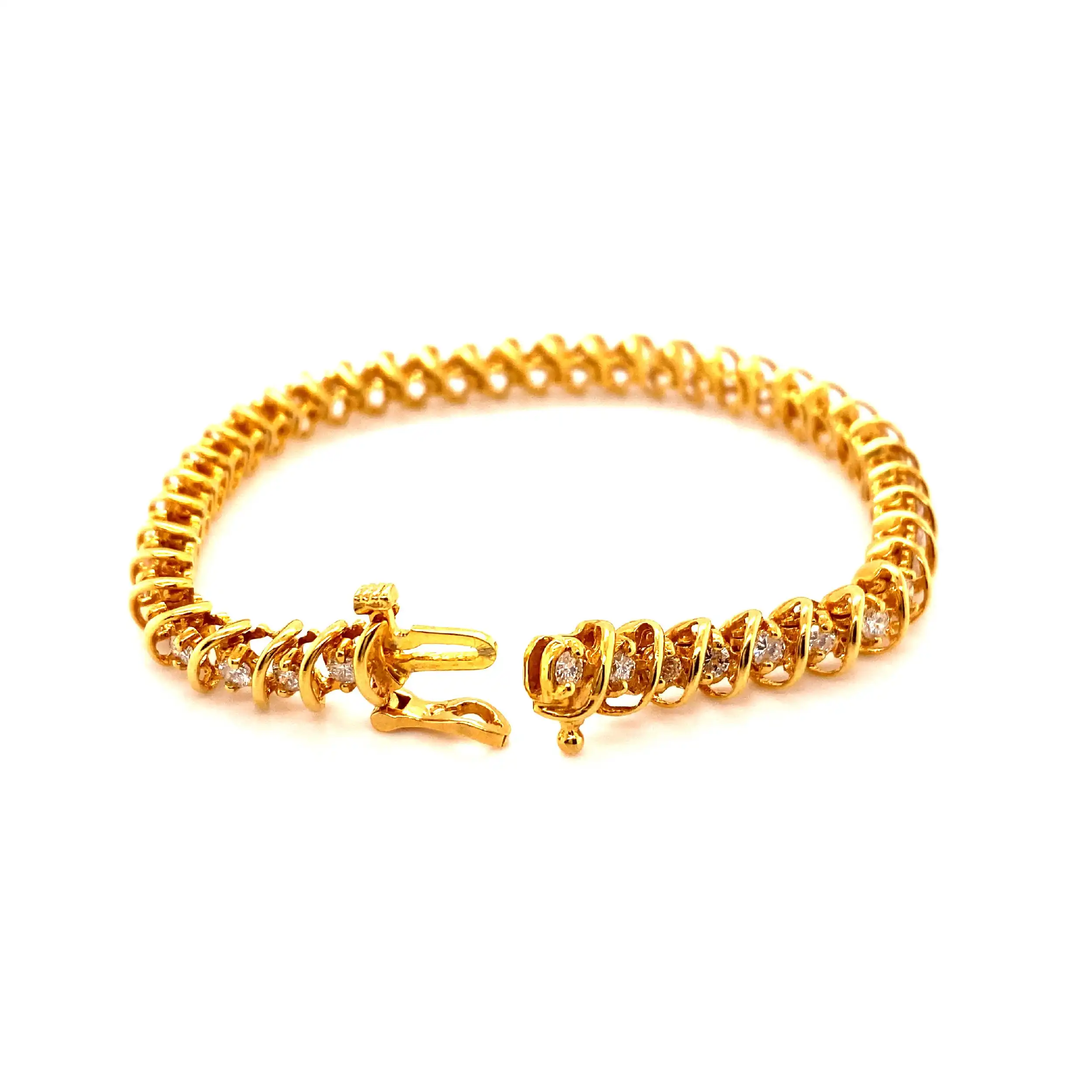 Tennisarmband Gelbgold mit Brillanten Tennisarmband Gelbgold mit Brillanten
