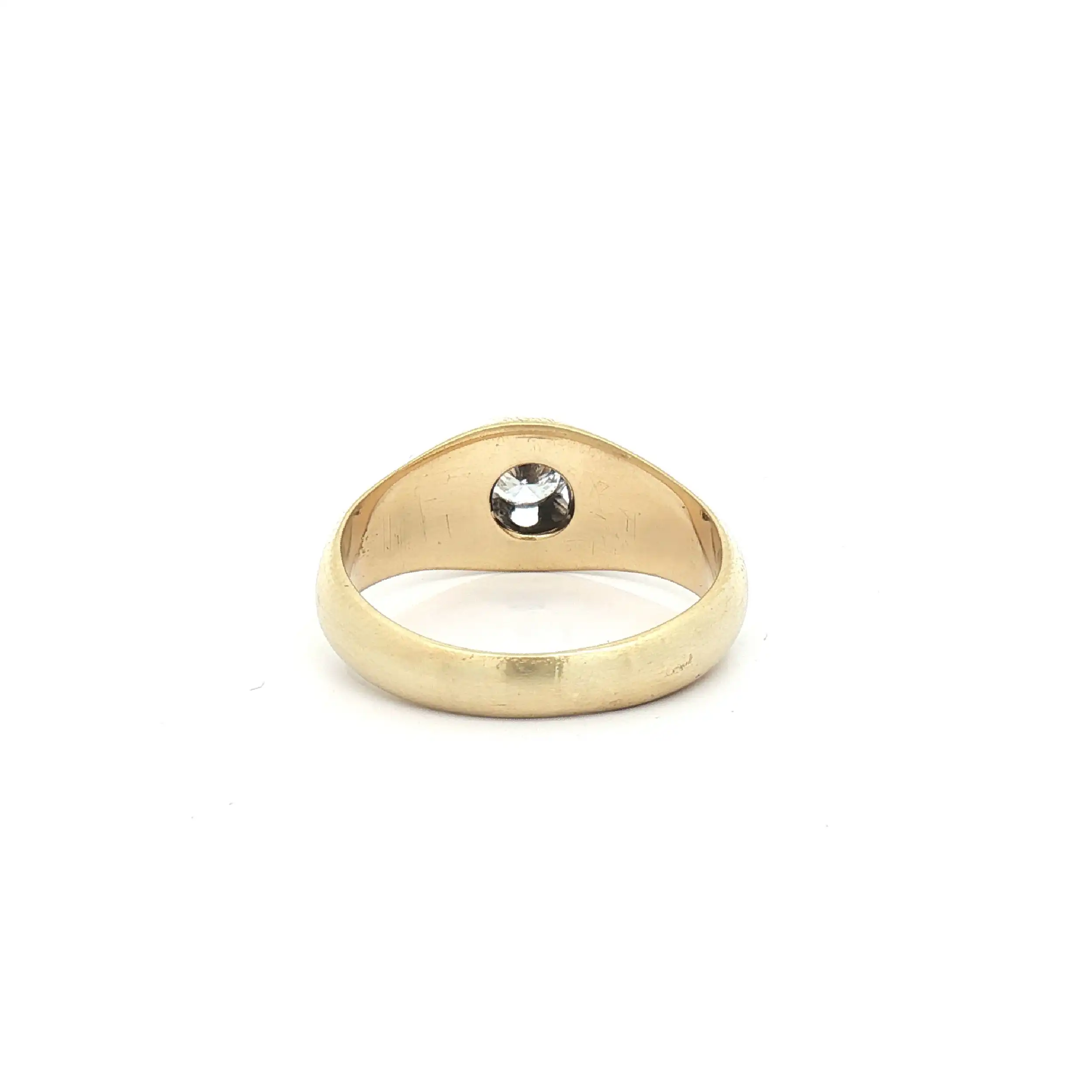 Ring Bicolor mattiert mit Brillant Ring Bicolor mattiert mit Brillant