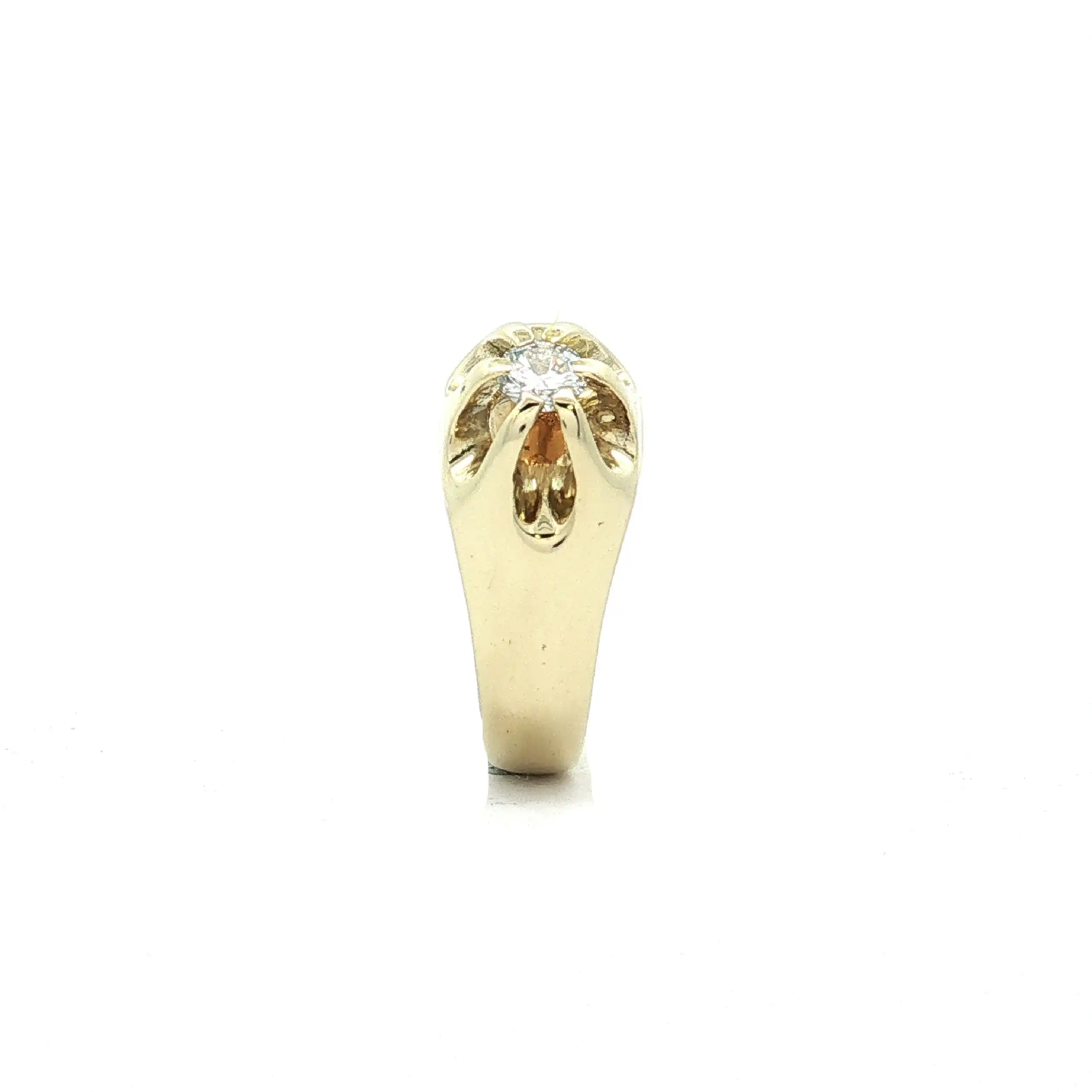 Ring Gelbgold mit Solitär Brillant Ring Gelbgold mit Solitär Brillant