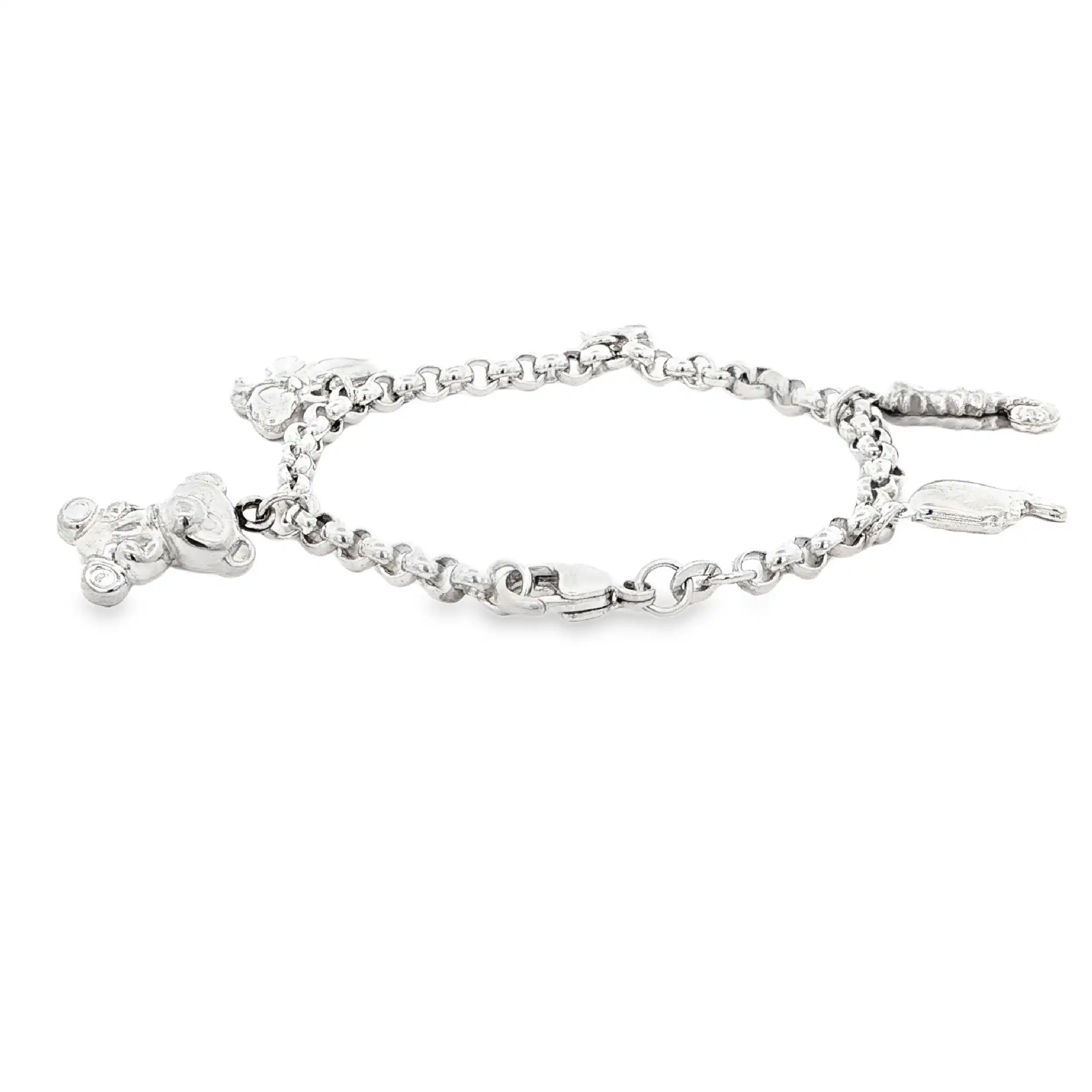 Armband Silber mit diversen Anhängern