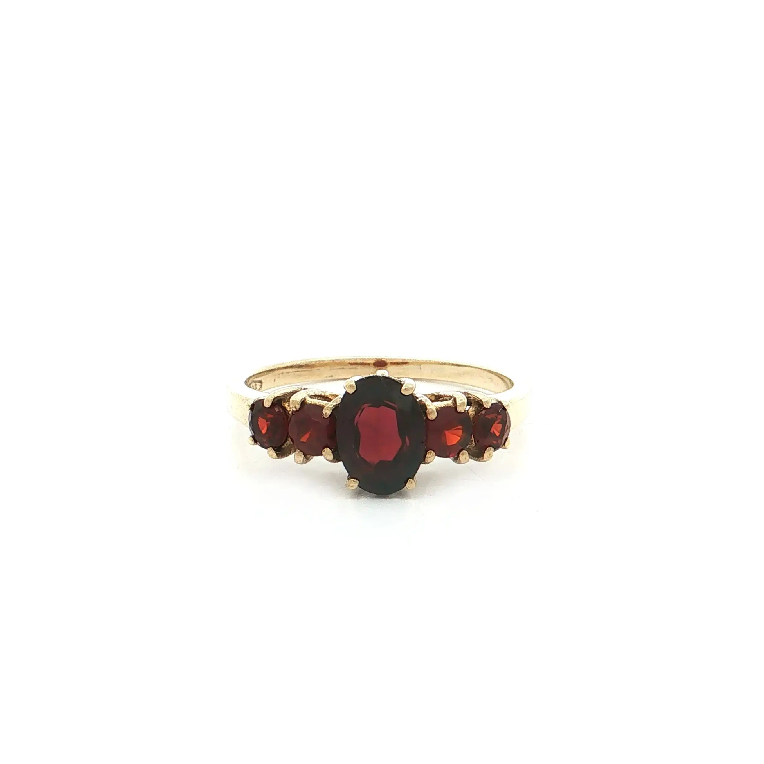 Ring Gelbgold mit Granat