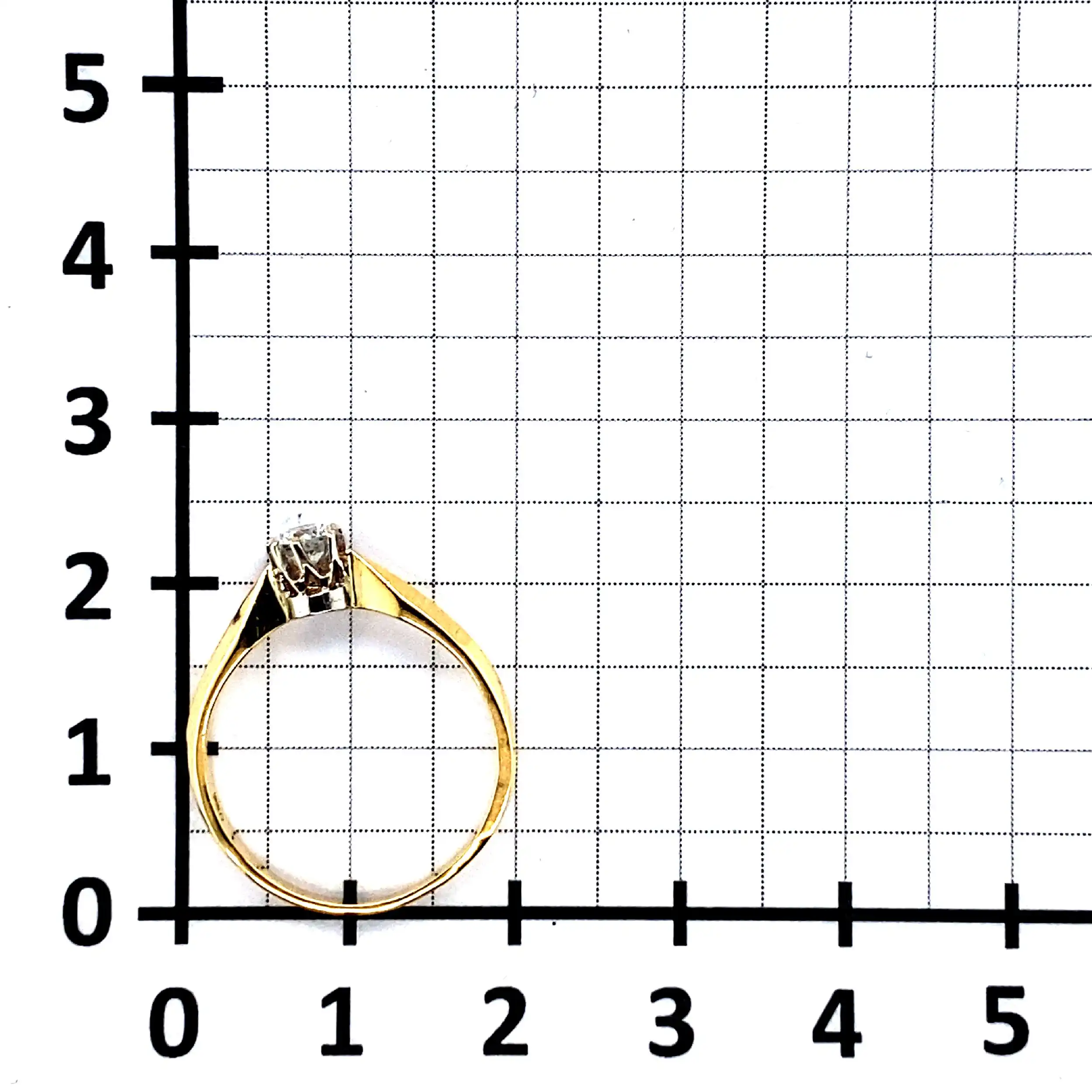 Ring Bicolor mit Brillant