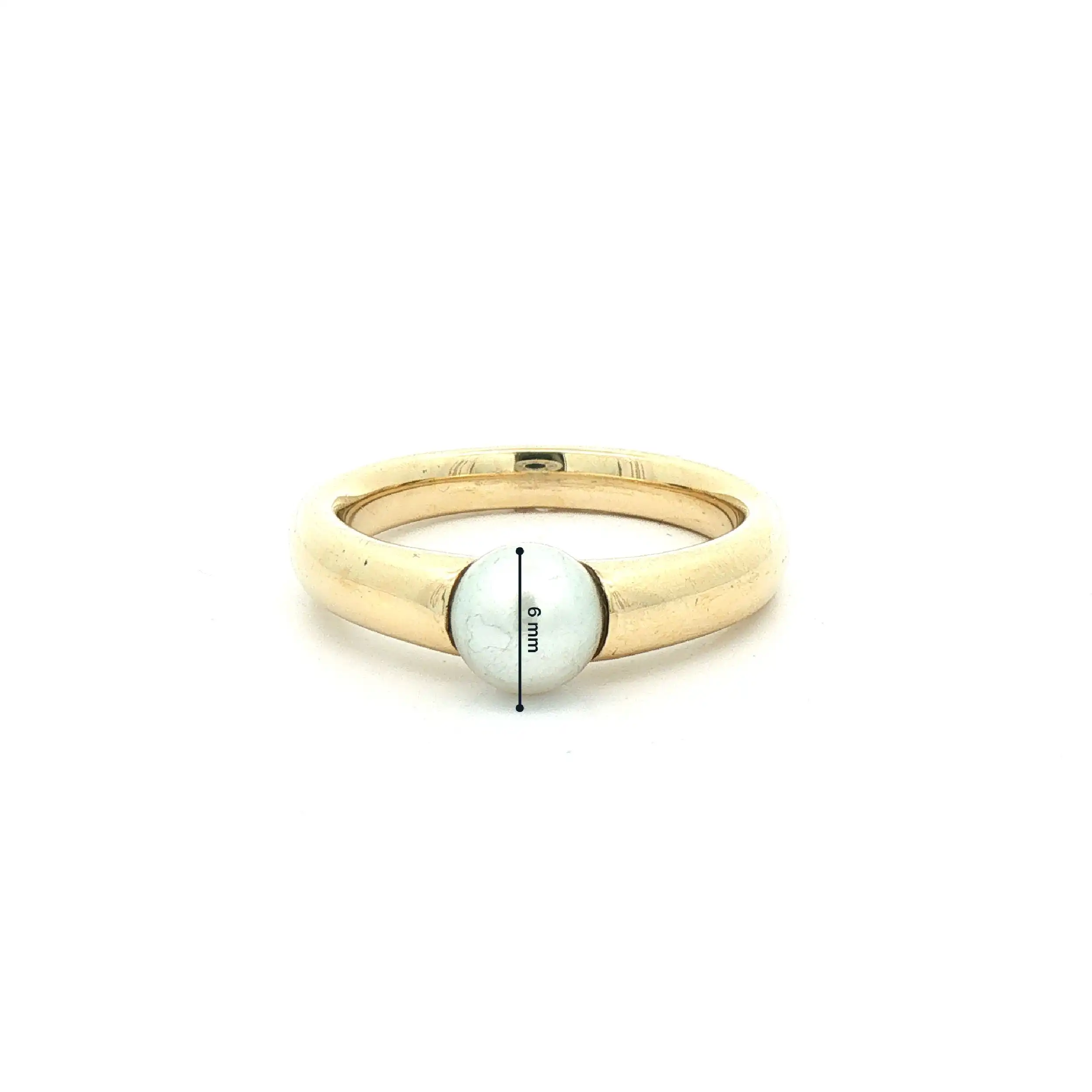 Ring Gelbgold mit Perle