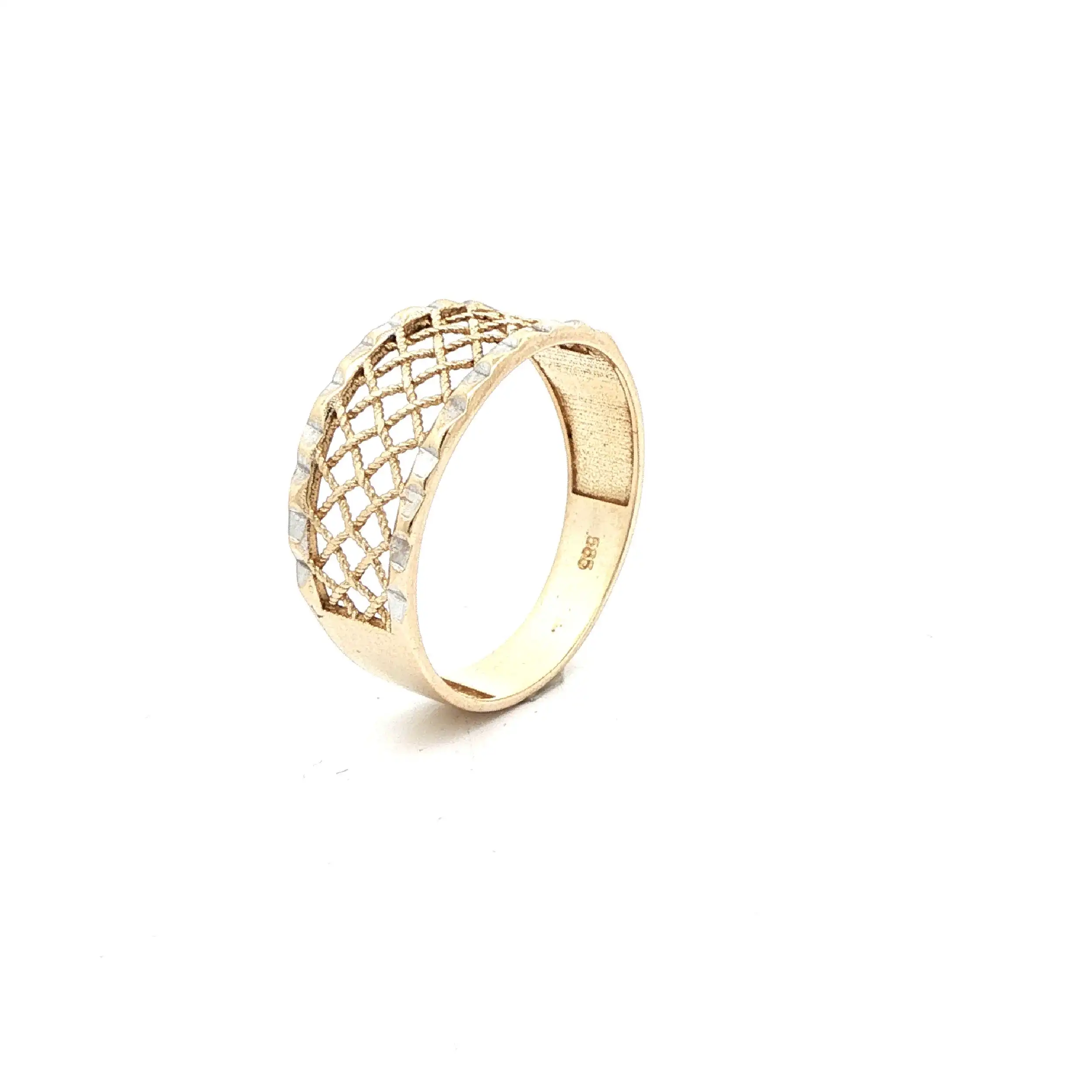 Ring Bicolor mit Gittermuster