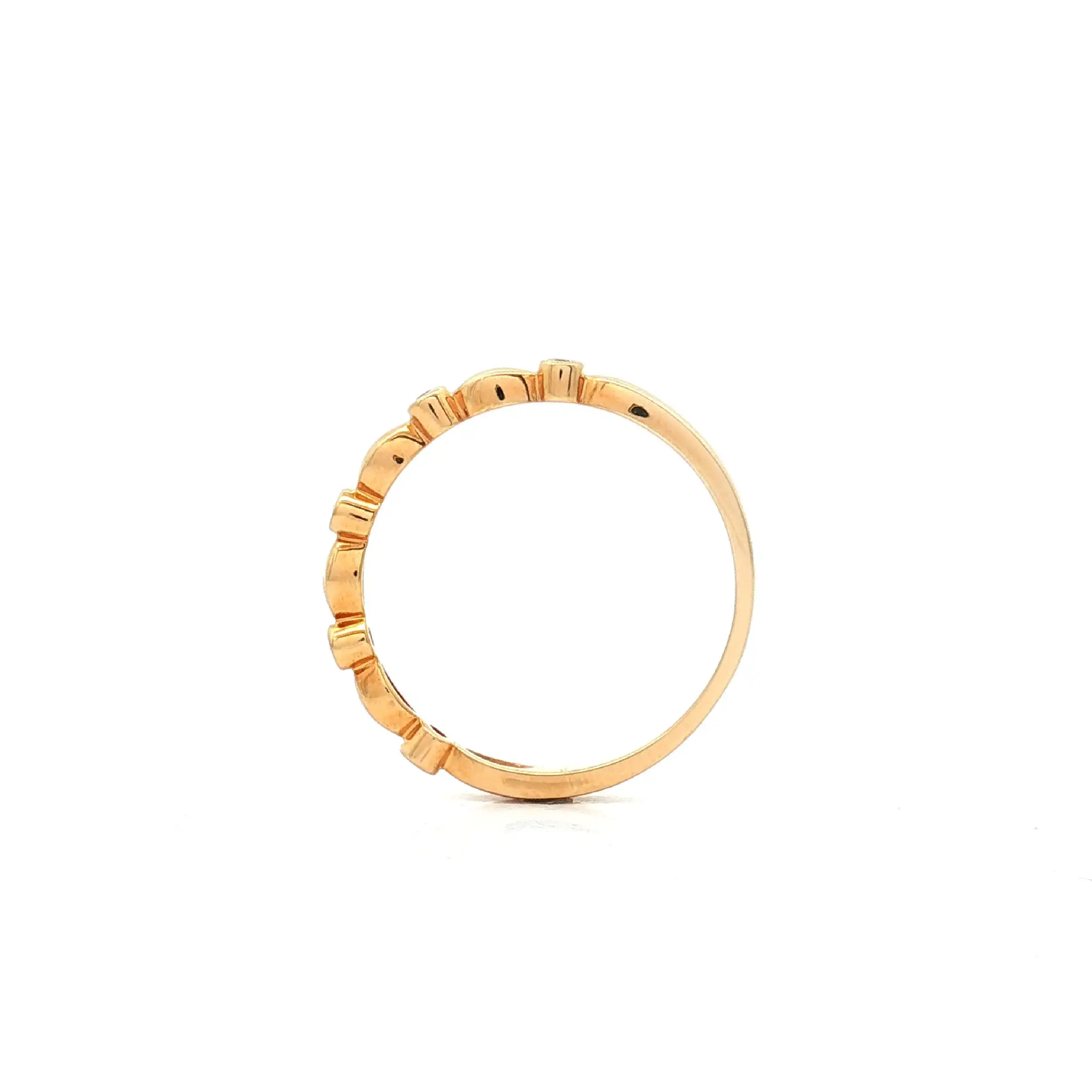 Halbmemoryring Gelbgold mit Brillanten Halbmemoryring Gelbgold mit Brillanten