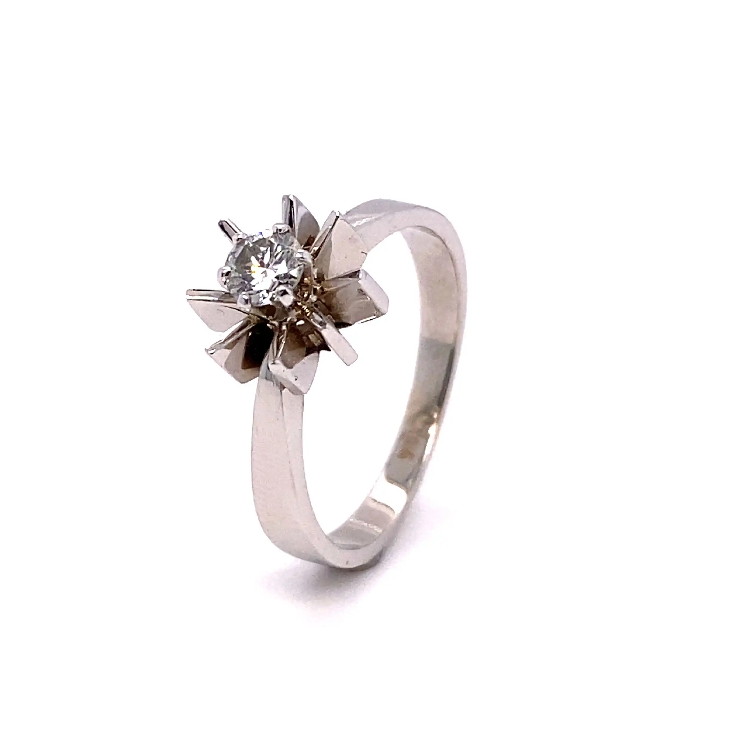 Ring Sonne Weißgold mit Brillant ca. 0,25ct. Ring Sonne Weißgold mit Brillant ca. 0,25ct.