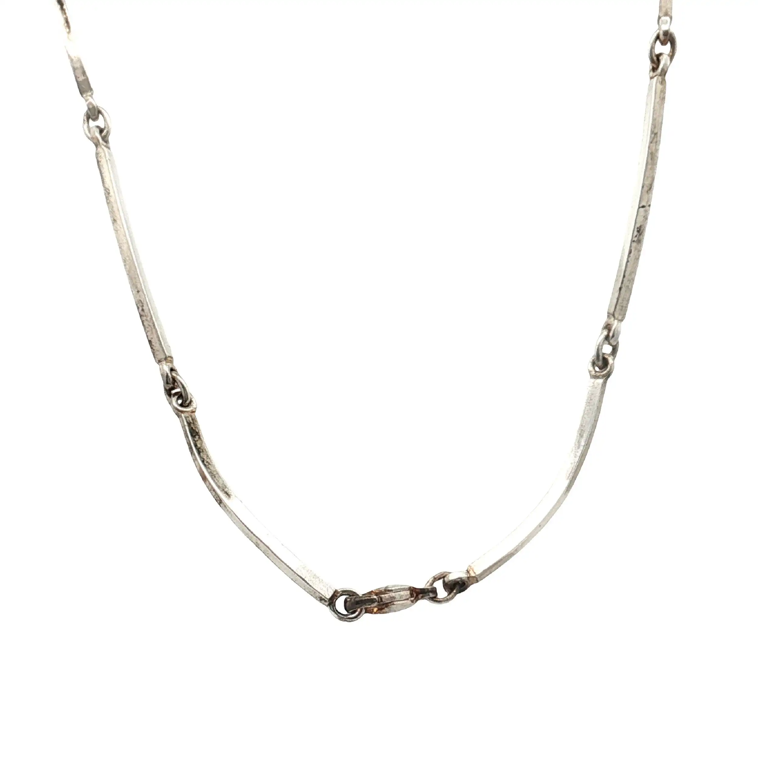 Collier Silber "N.E. Denmark" mit rosa Stein Collier Silber "N.E. Denmark" mit rosa Stein