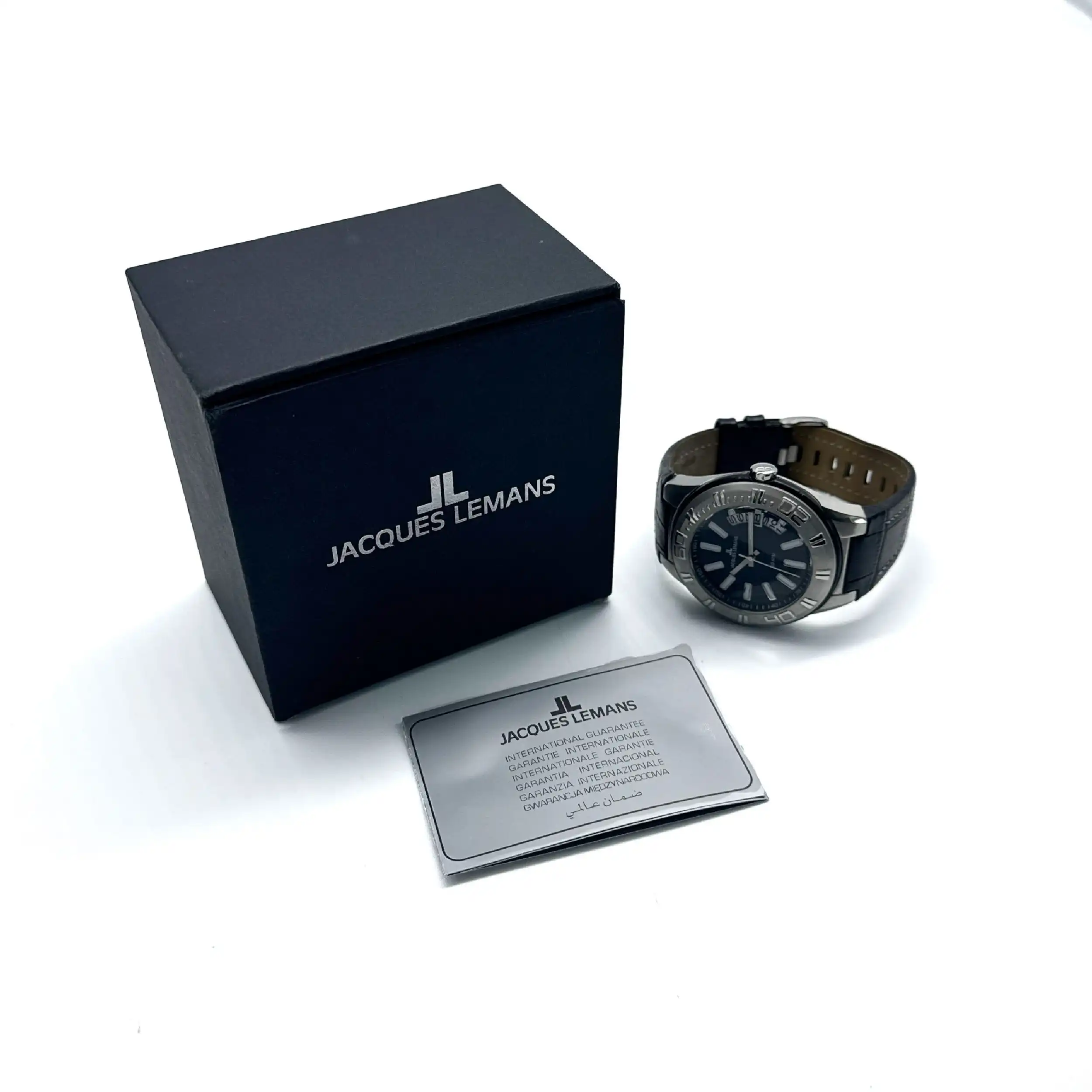 Herrenuhr Jacques Lemans H1-1770 mit Box