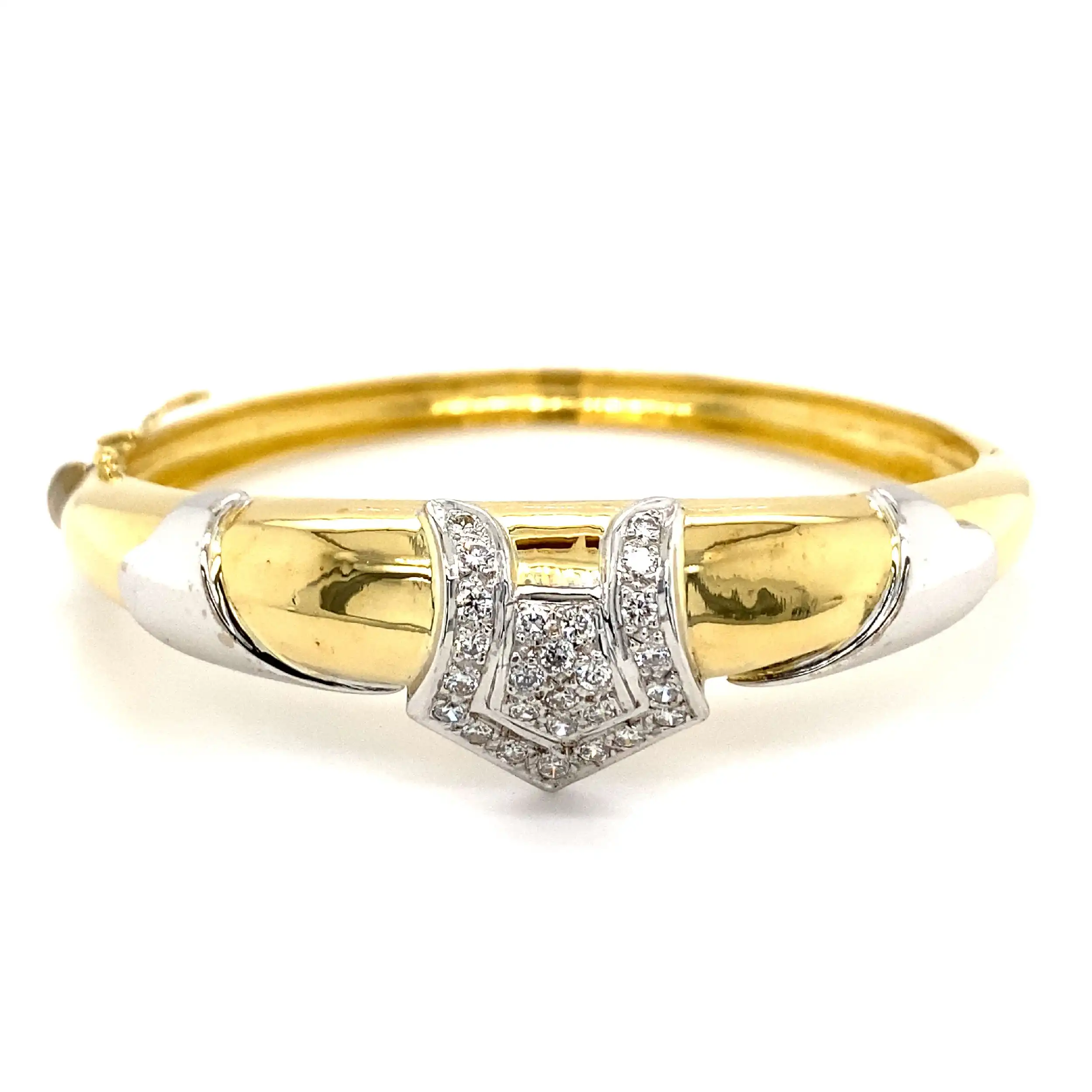 Armreif Bicolor mit Brillanten Armreif Bicolor mit Brillanten
