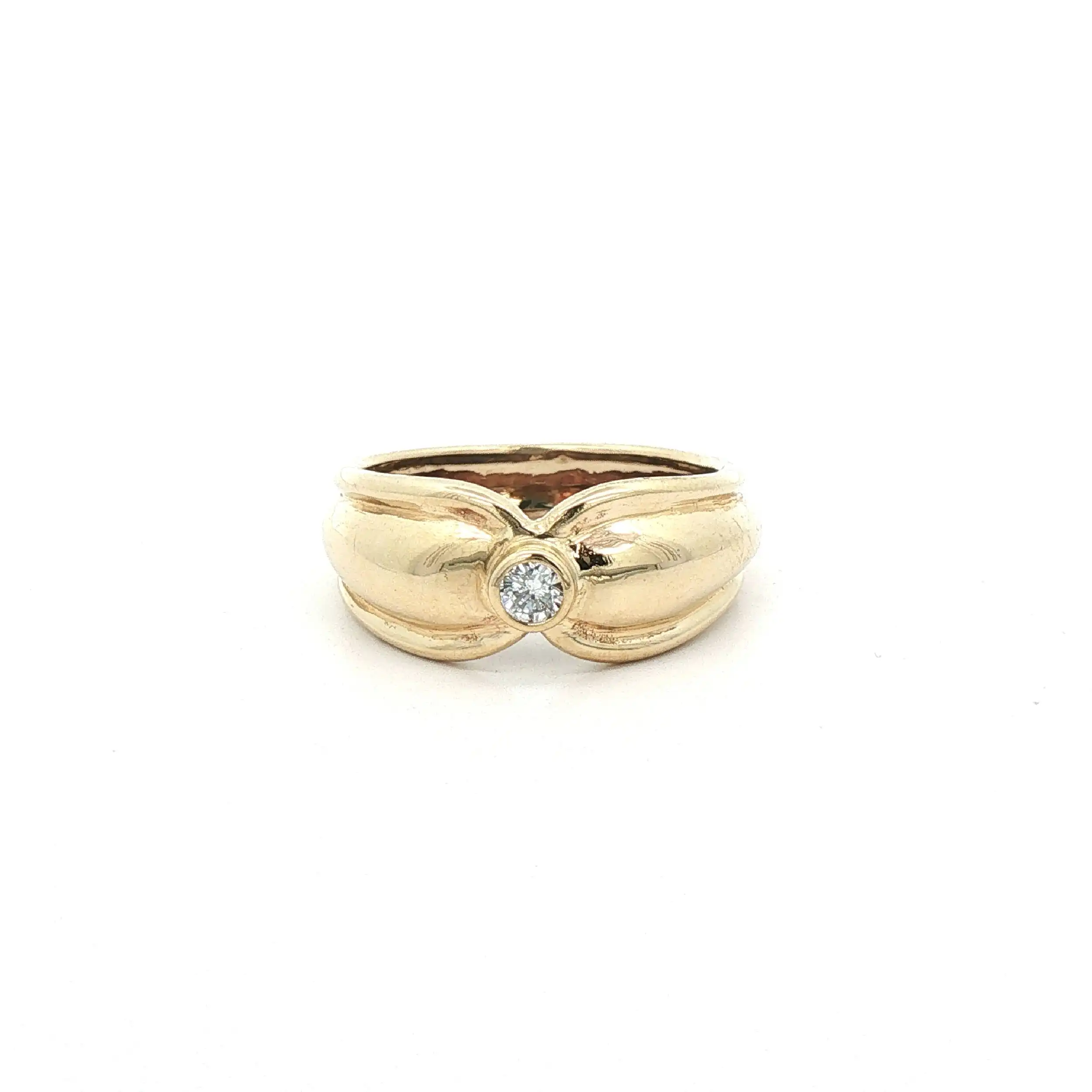 Ring Gelbgold mit Brillant