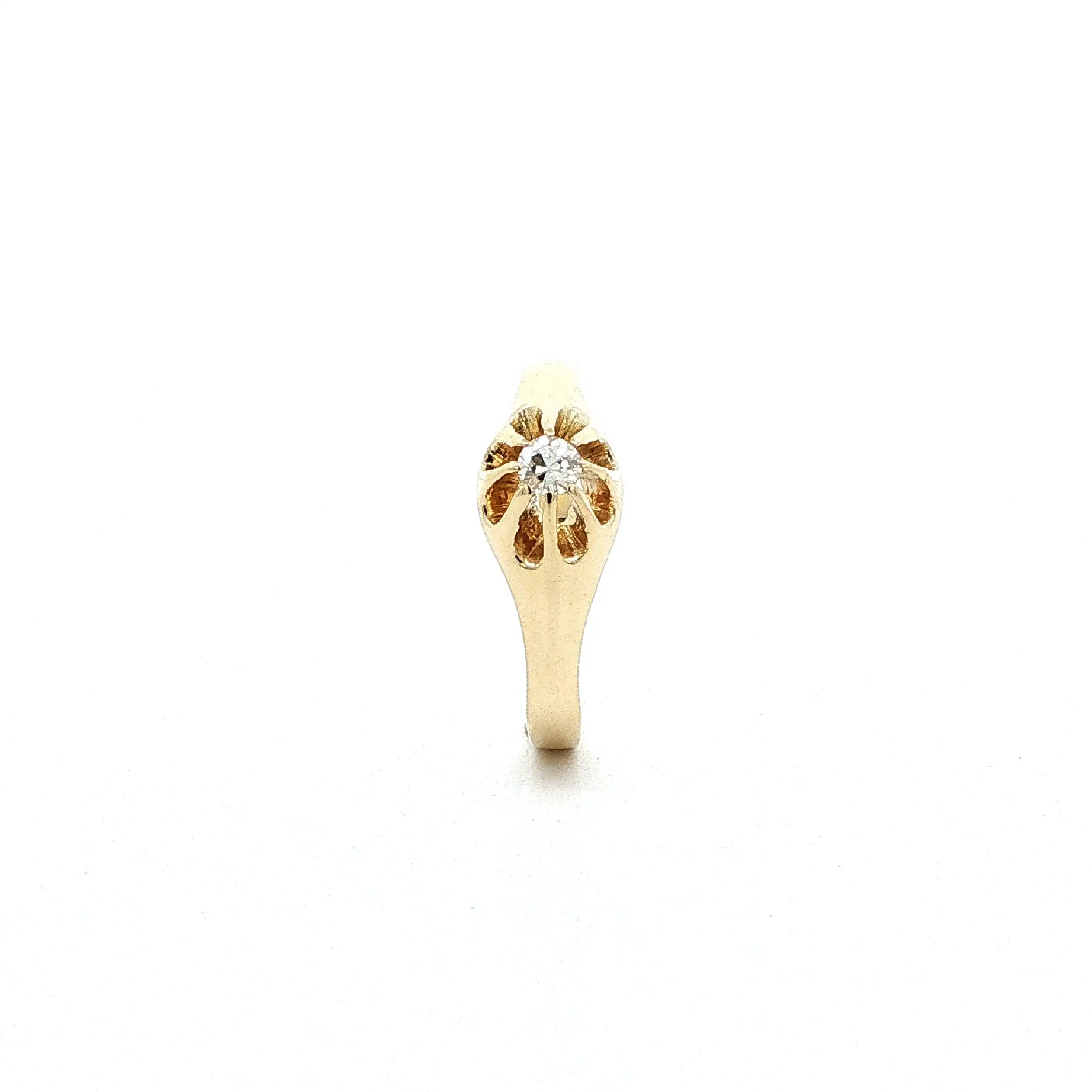 Ring Gelbgold mit Brillant Ring Gelbgold mit Brillant