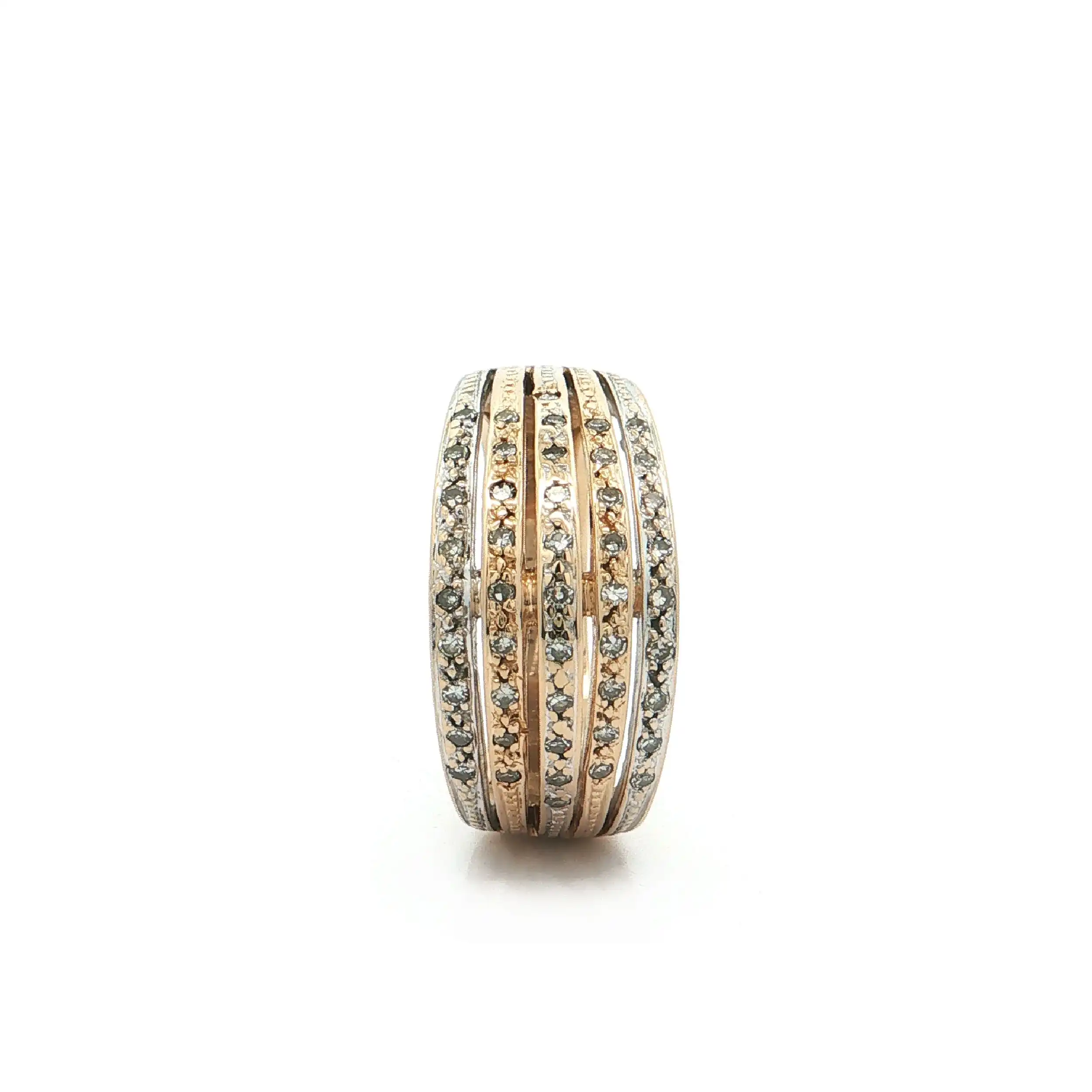 Ring Bicolor mit Diamanten