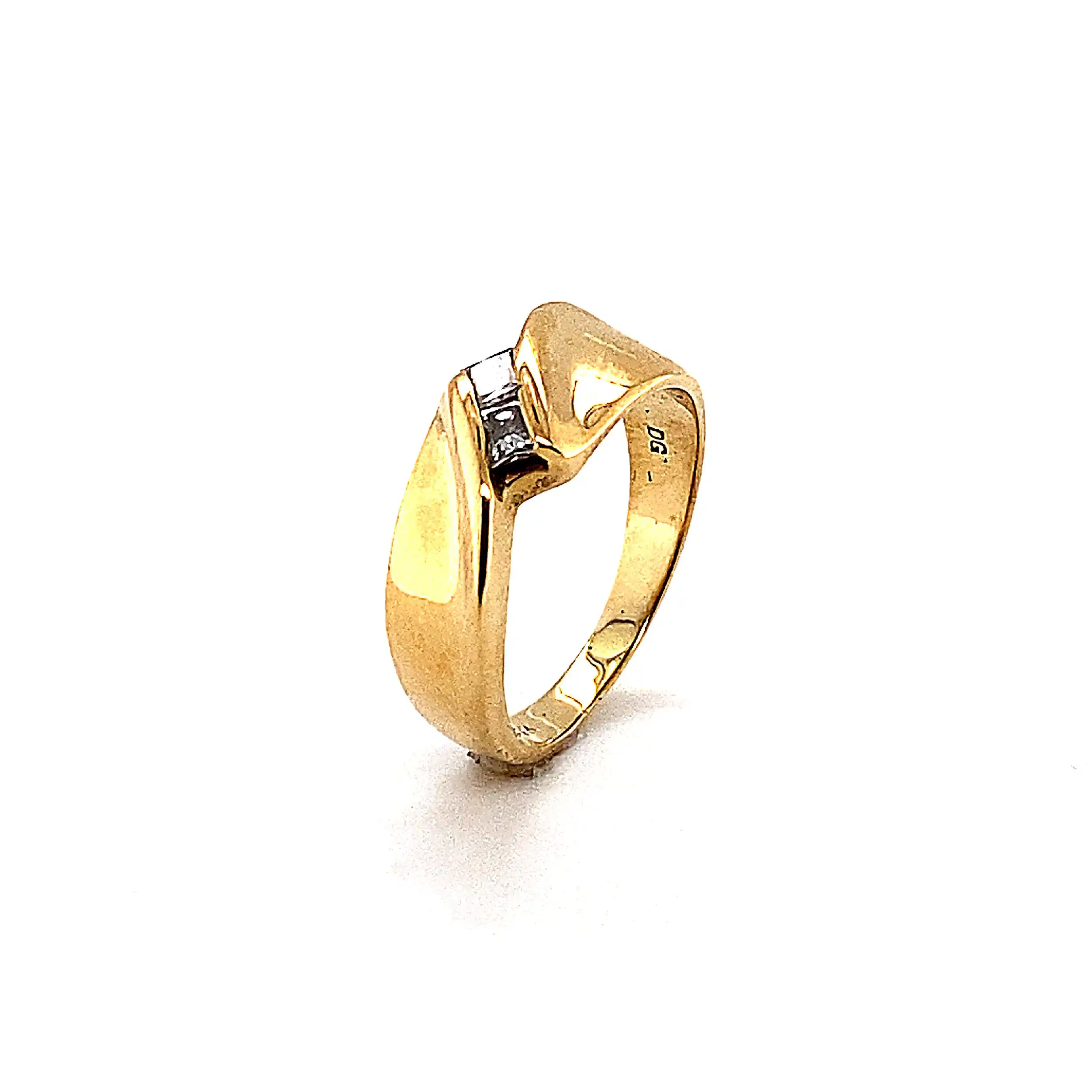 Ring Gelbgold mit Diamanten