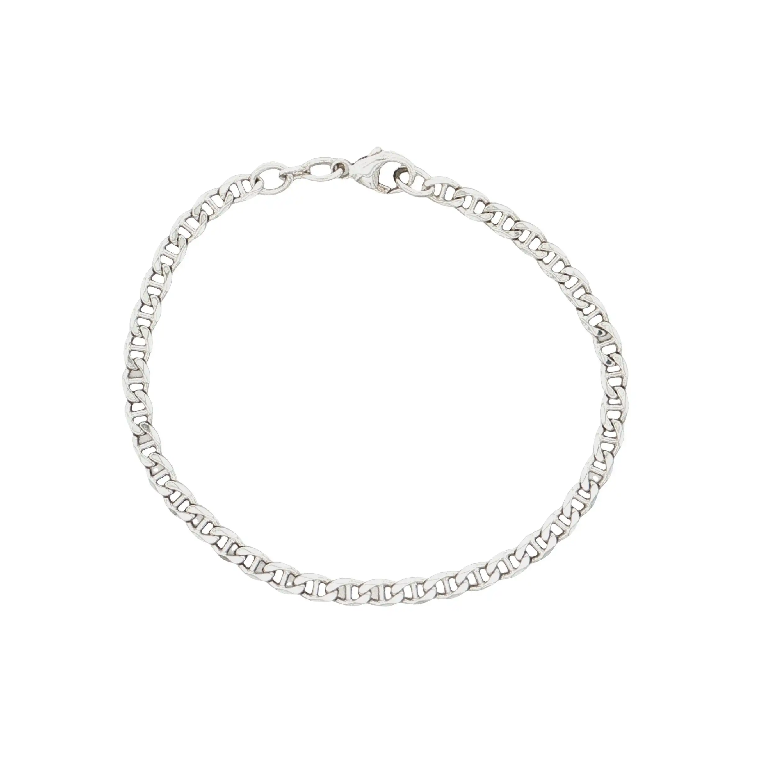 Stäbchenpanzerarmband Silber