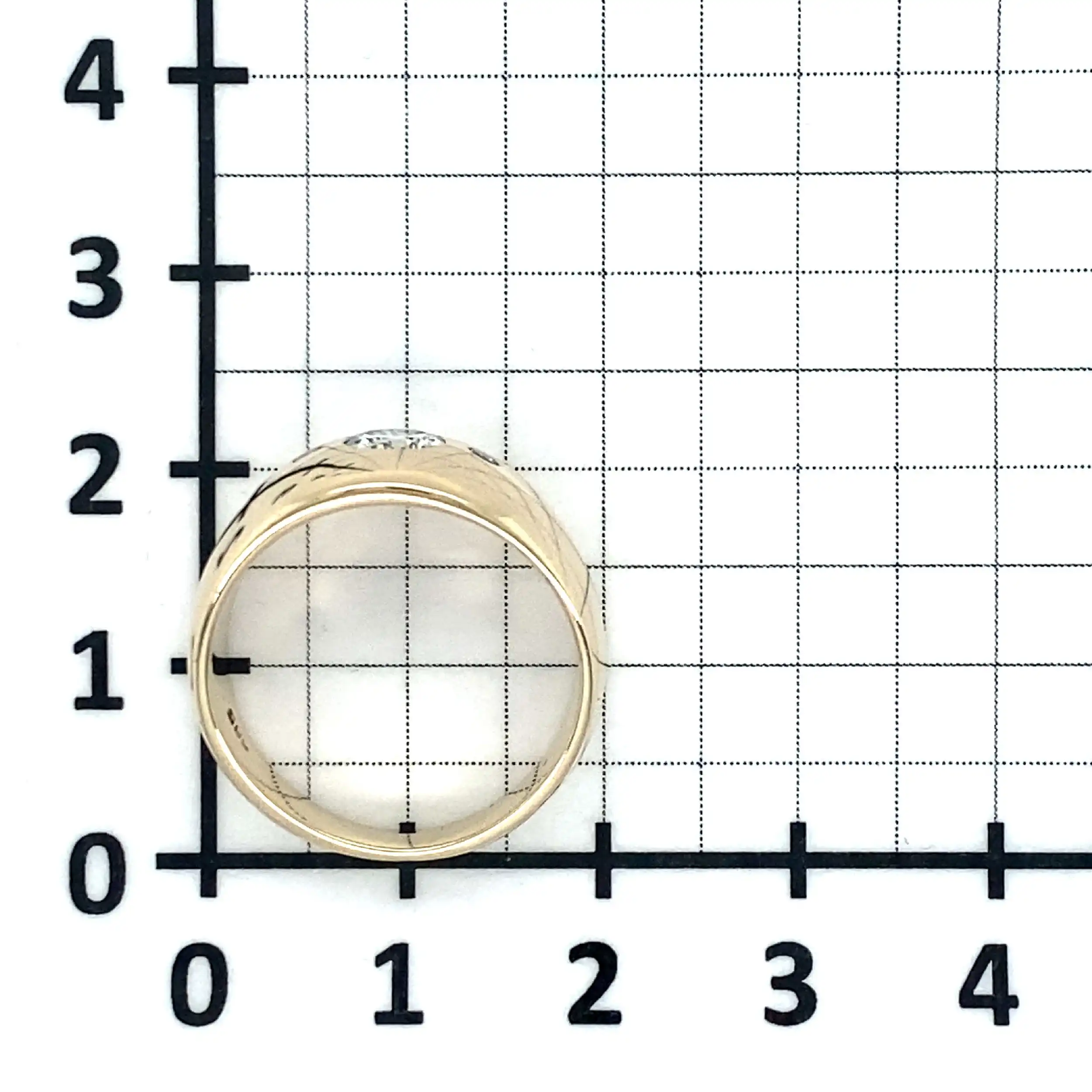 Ring Gelbgold mit 3 Brillanten Ring Gelbgold mit 3 Brillanten