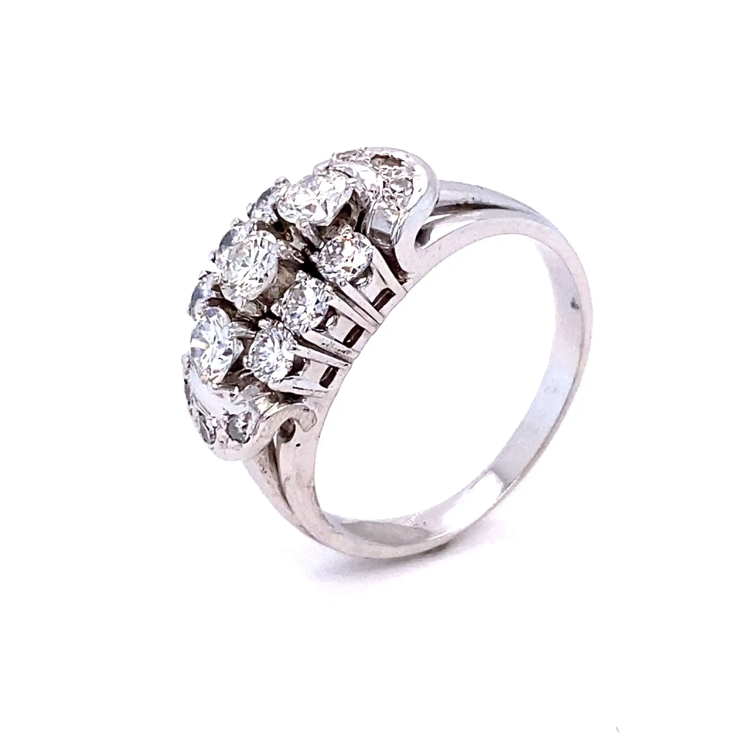 Ring weißgold mit 9 Brillanten und 6 Diamanten Ring weißgold mit 9 Brillanten und 6 Diamanten