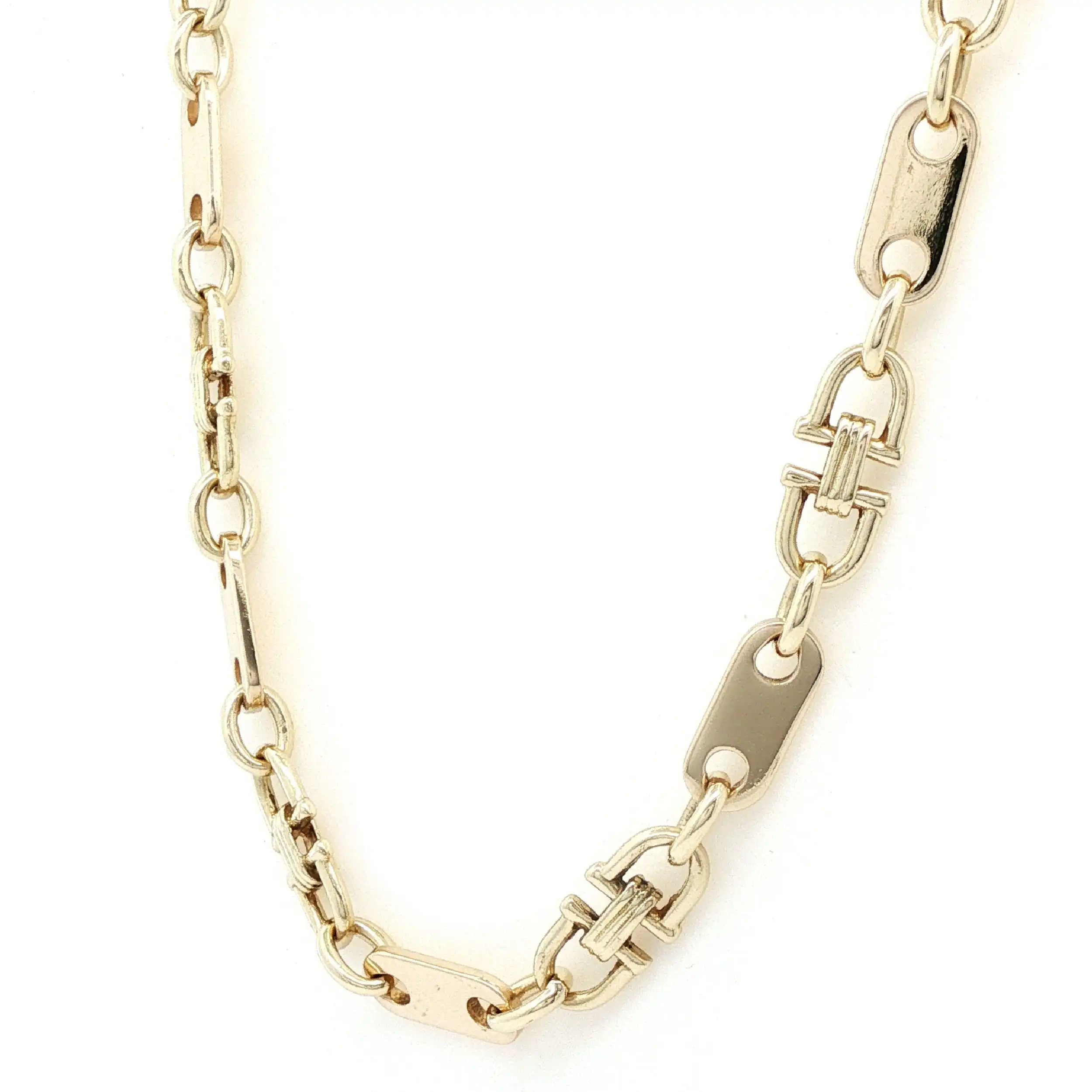 Plattenkette Gelbgold