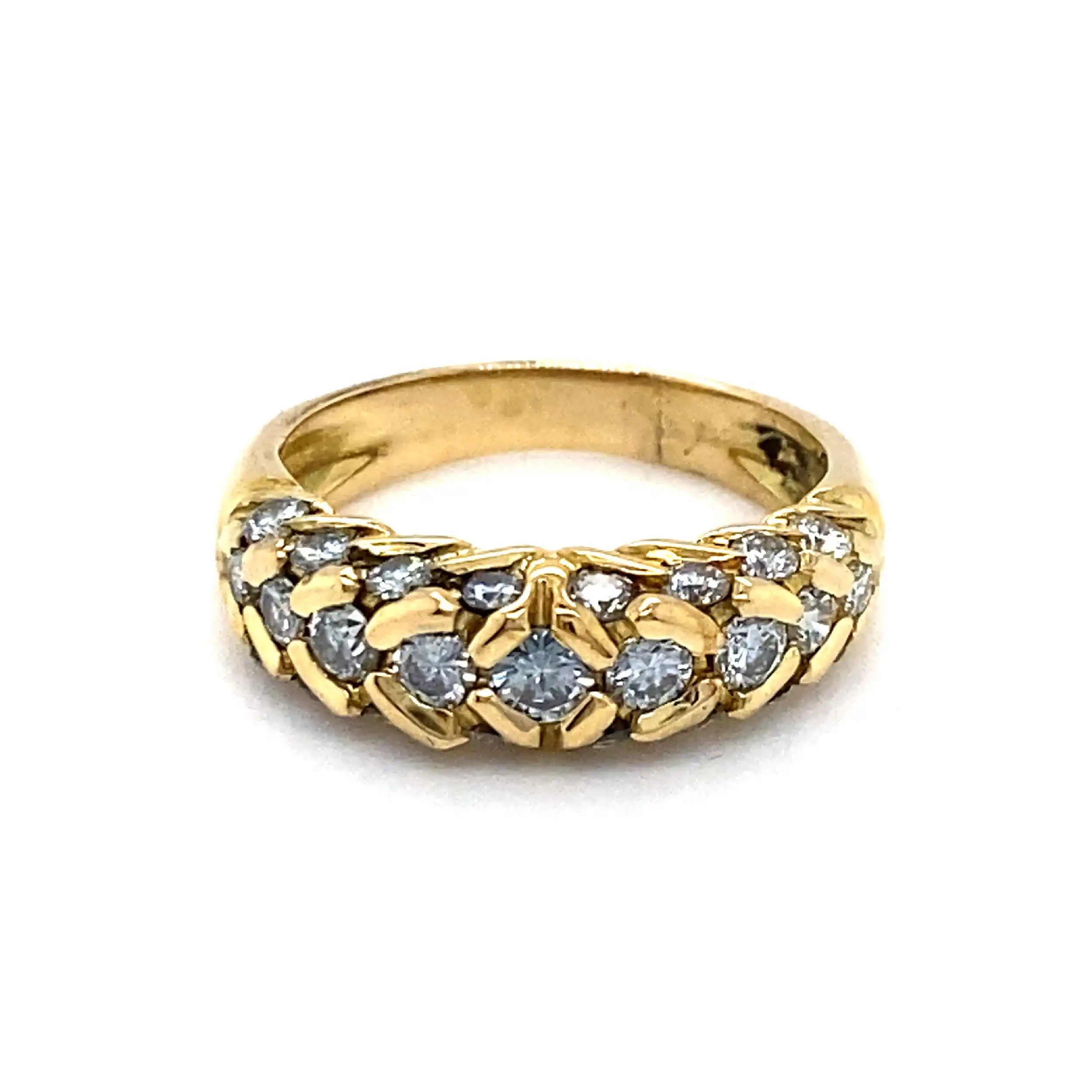 Ring Gelbgold mit 25 Brillanten Ring Gelbgold mit 25 Brillanten