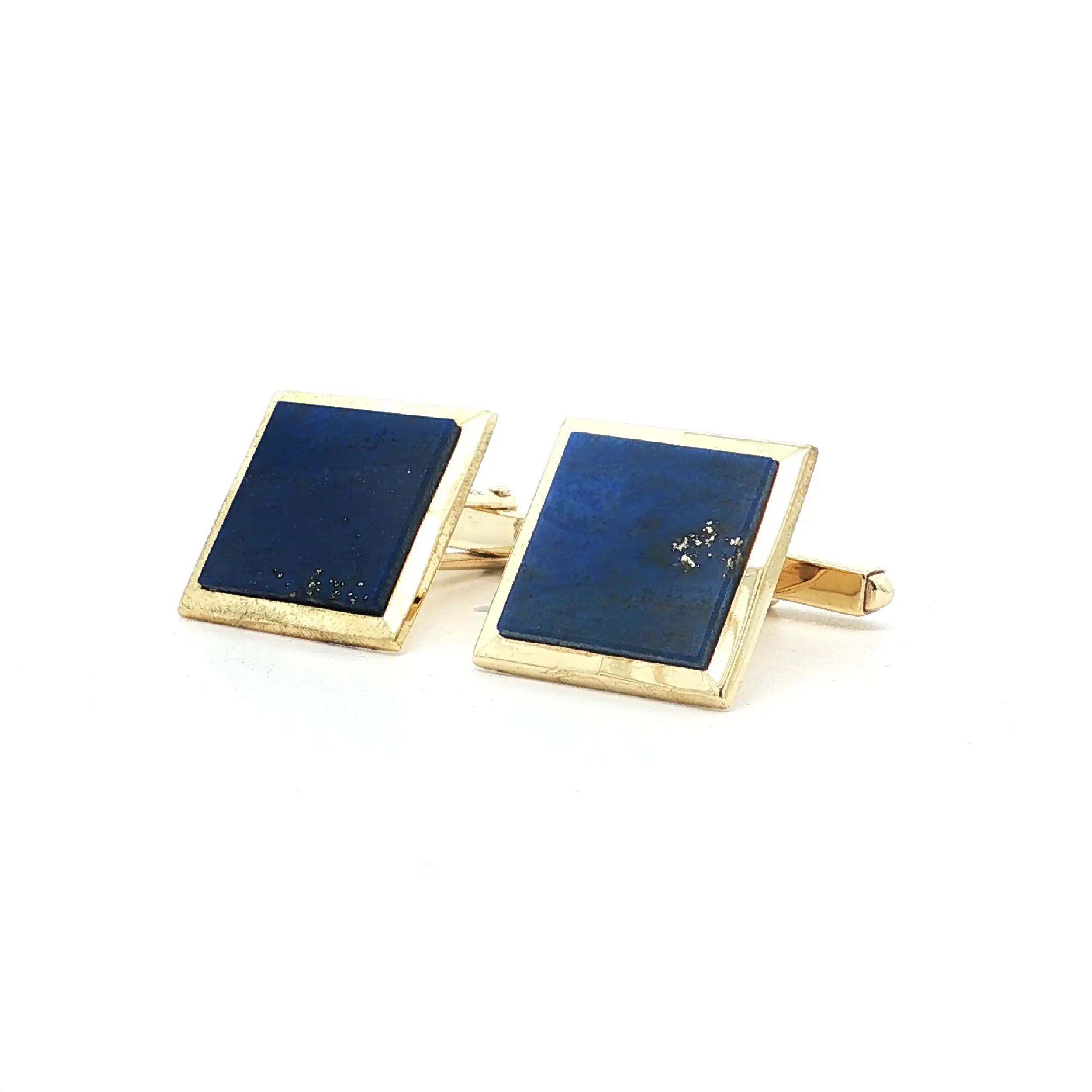 Manschettenknöpfe Gelbgold mit Lapislazuli Manschettenknöpfe Gelbgold mit Lapislazuli