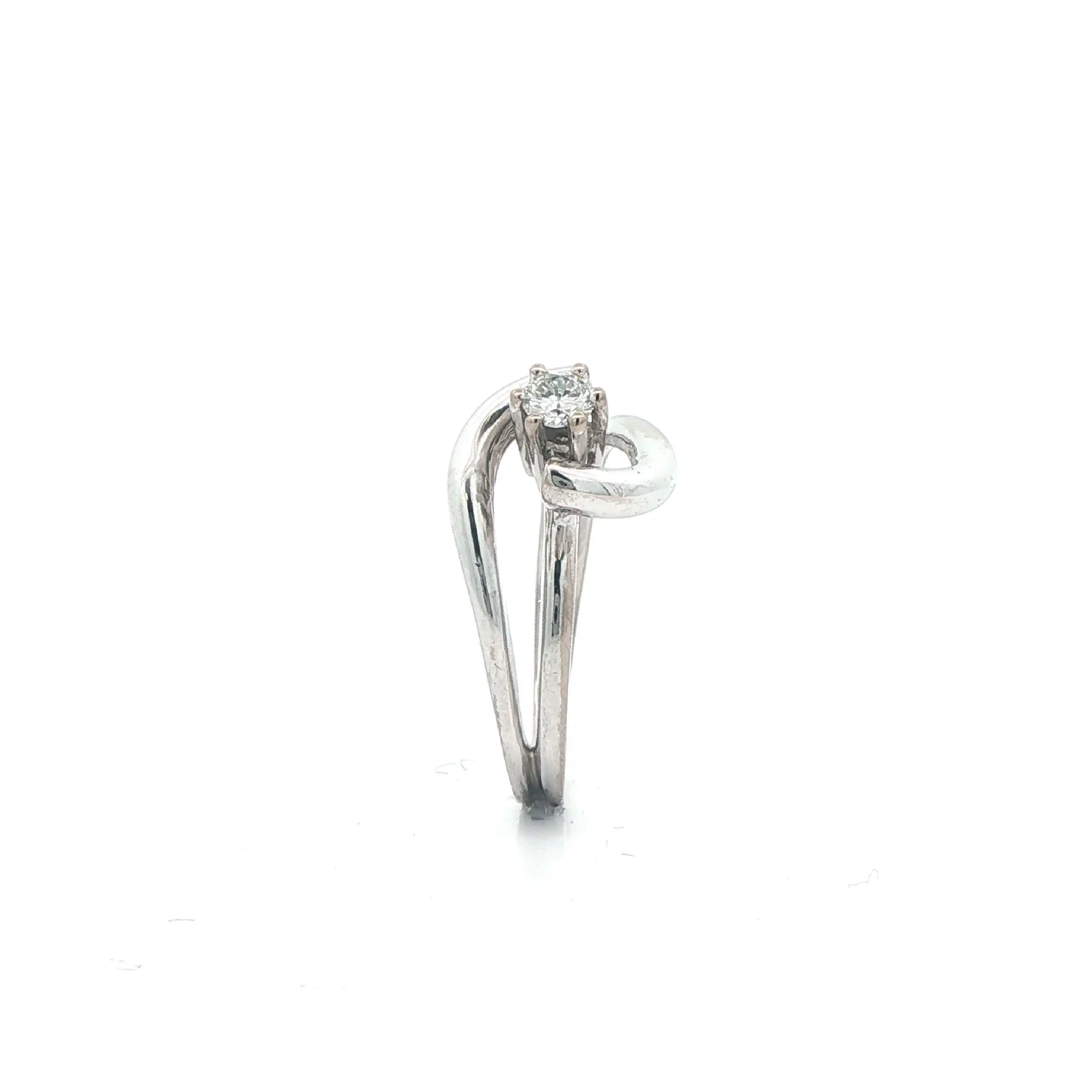 Ring Weißgold mit Brillant Solitär Ring Weißgold mit Brillant Solitär