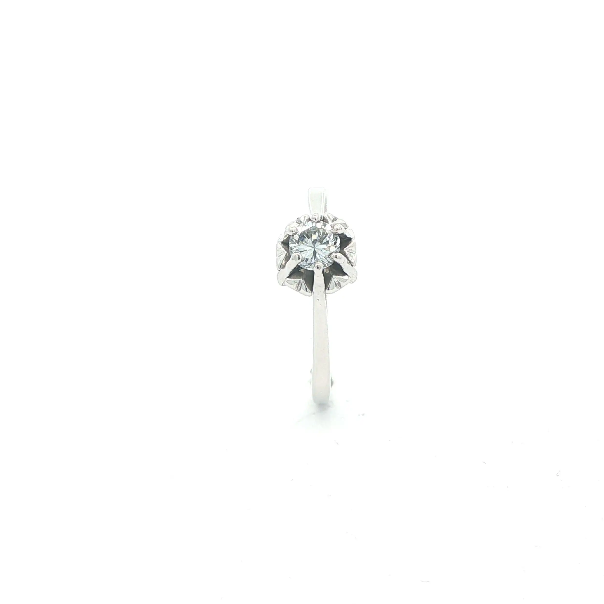 Ring Weißgold mit Brillant Solitär Ring Weißgold mit Brillant Solitär