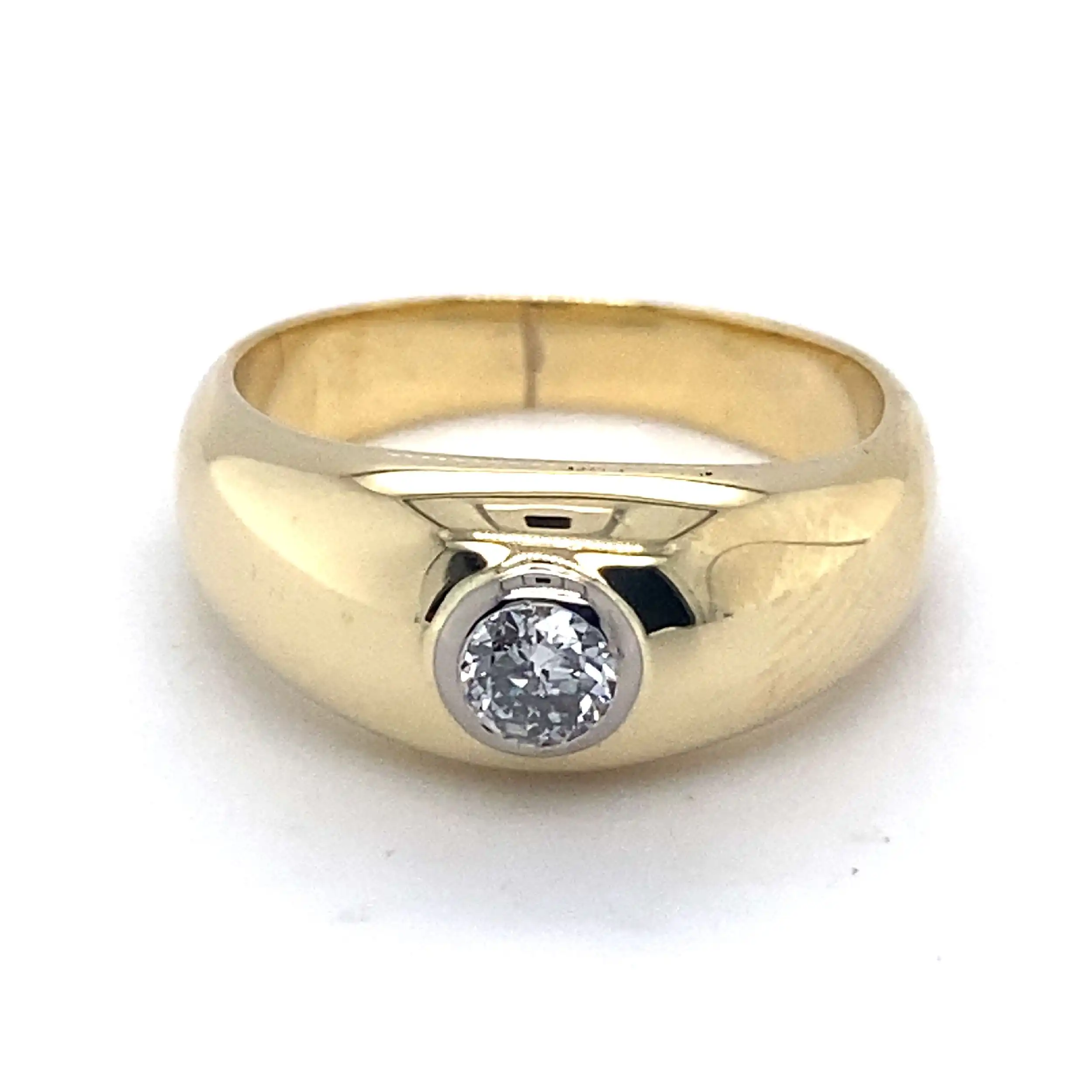 Ring Gelbgold mit Altschliffdiamant Ring Gelbgold mit Altschliffdiamant