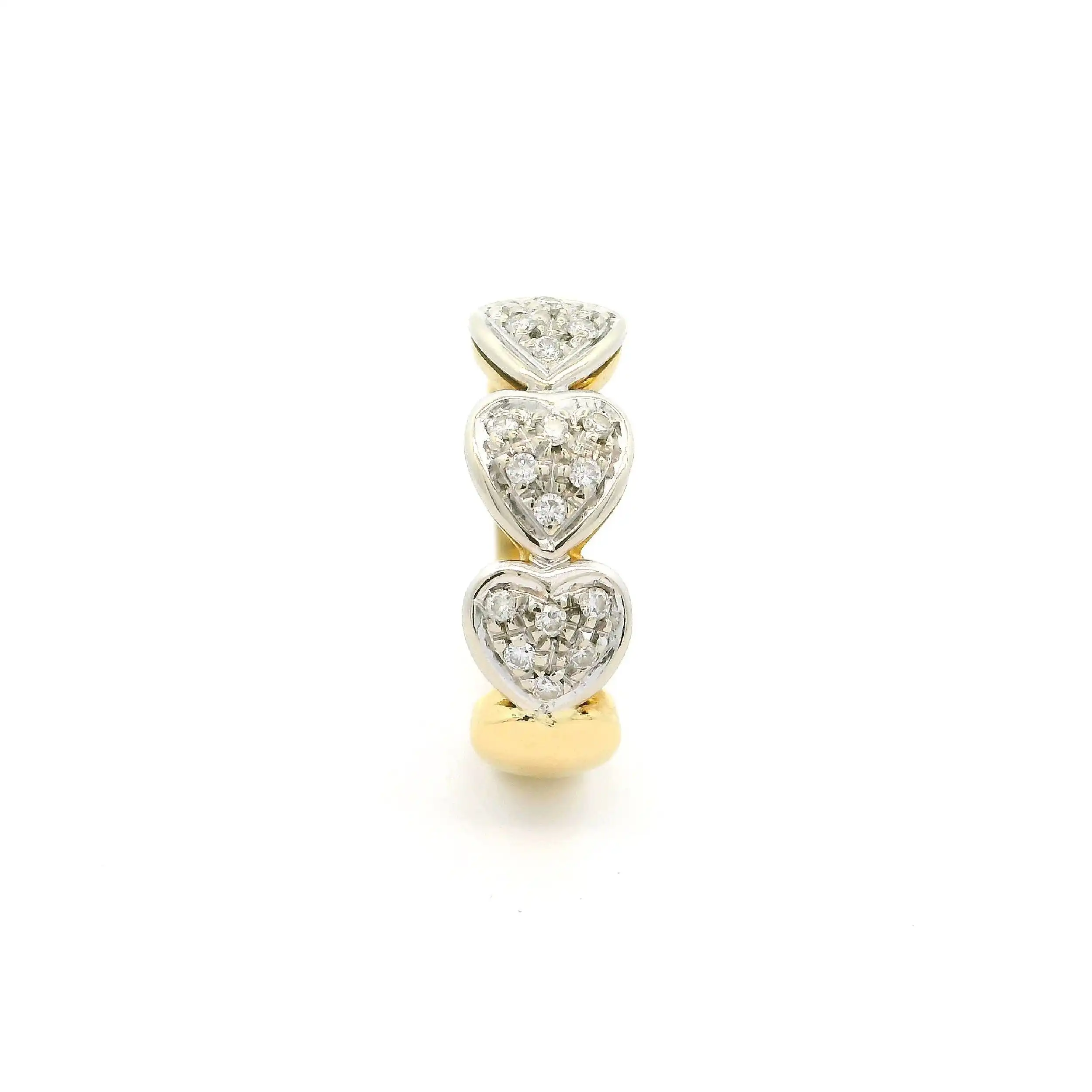 Ring Bicolor Herzen mit Brillanten von Wempe