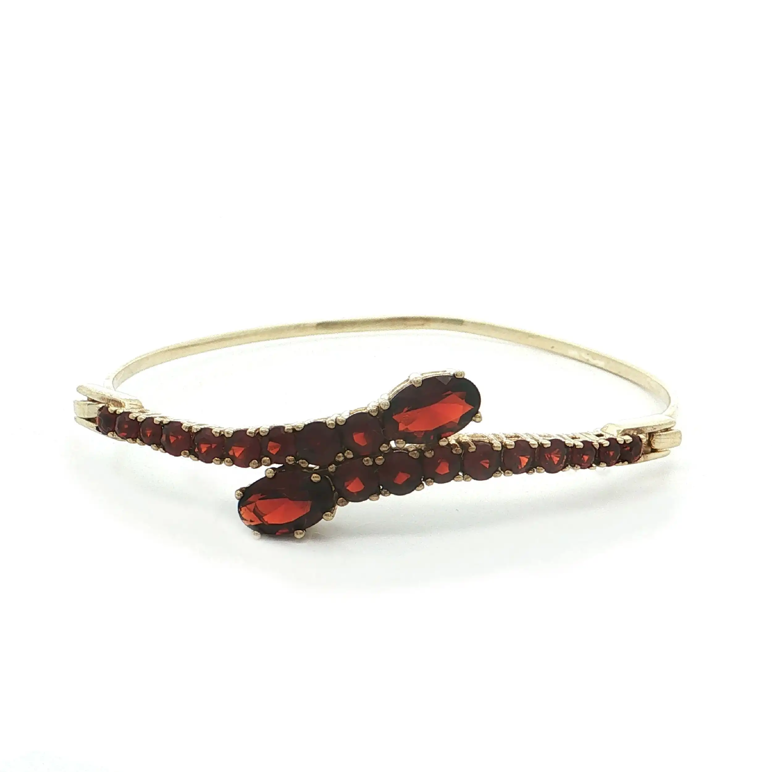 Armreif Gelbgold mit Granat