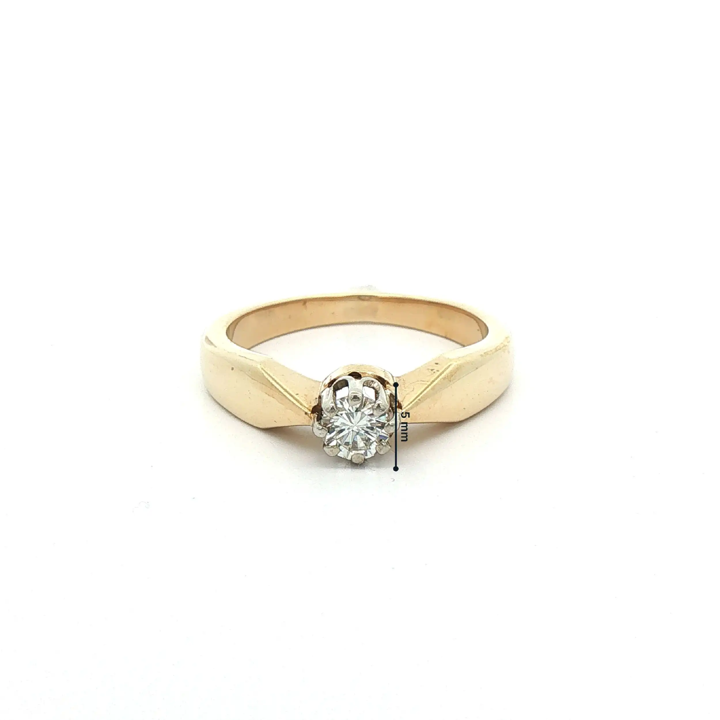Ring Gelbgold mit Brillant Ring Gelbgold mit Brillant