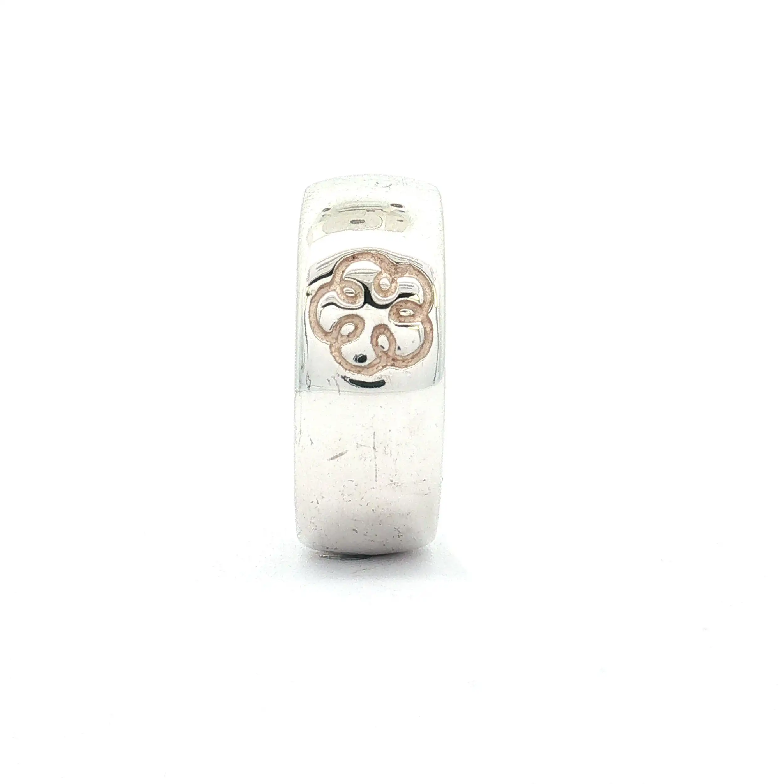 Ring Silber "Erfolg & Reichtum" mit Kleeblatt
