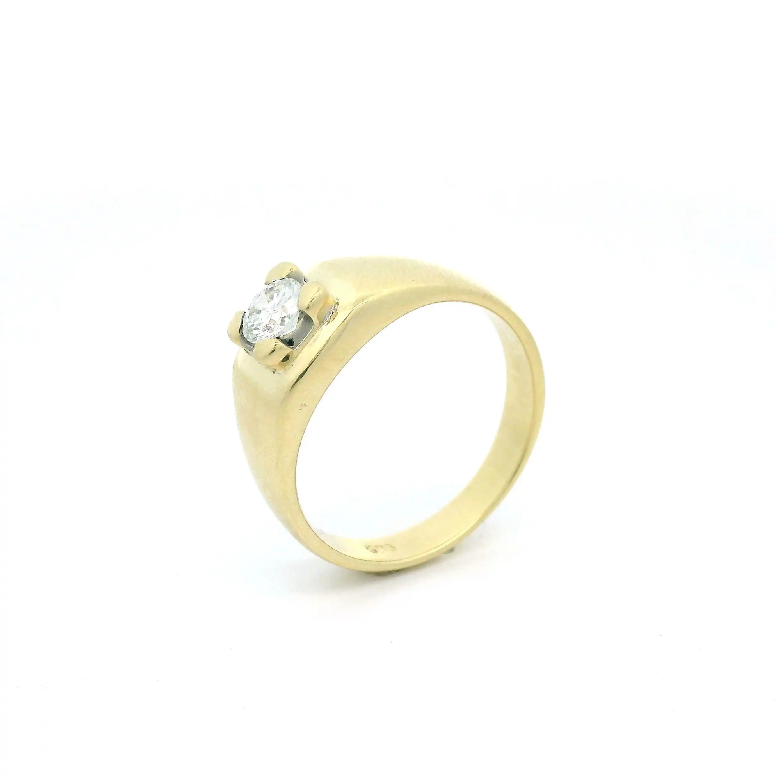 Ring Bicolor mit Brillant Ring Bicolor mit Brillant