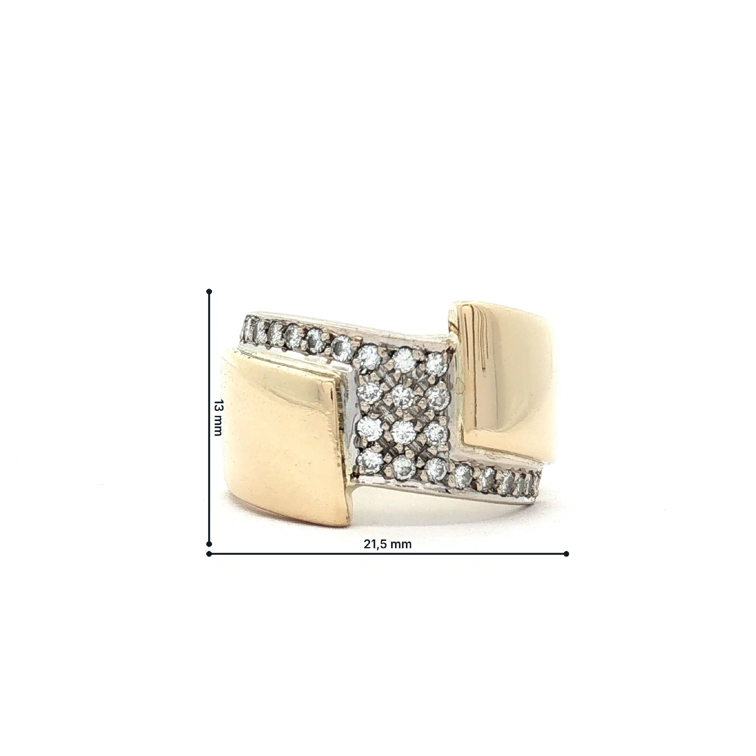 Ring Bicolor mit Brillanten