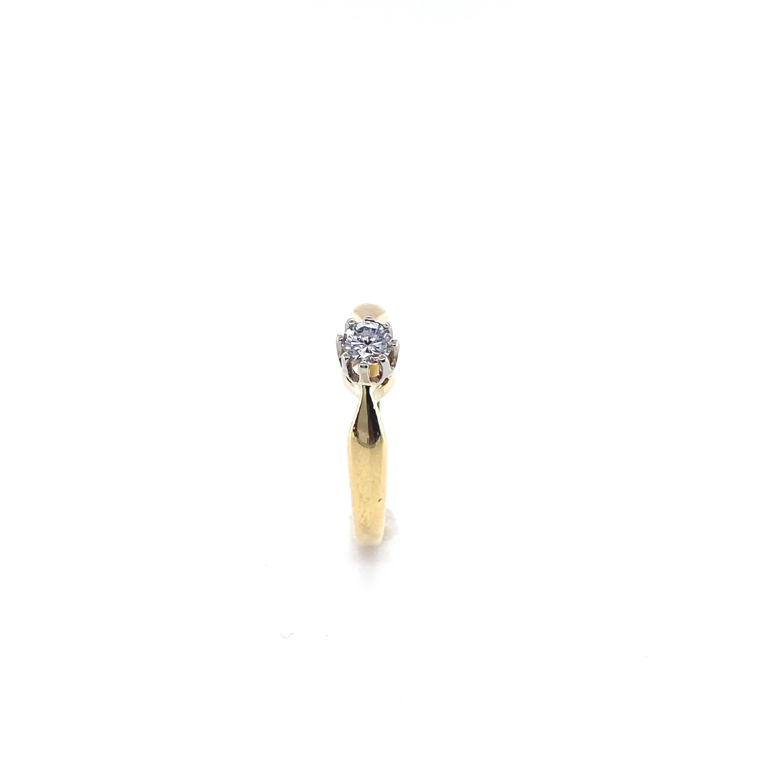 Ring Gelbgold mit Brillant Ring Gelbgold mit Brillant