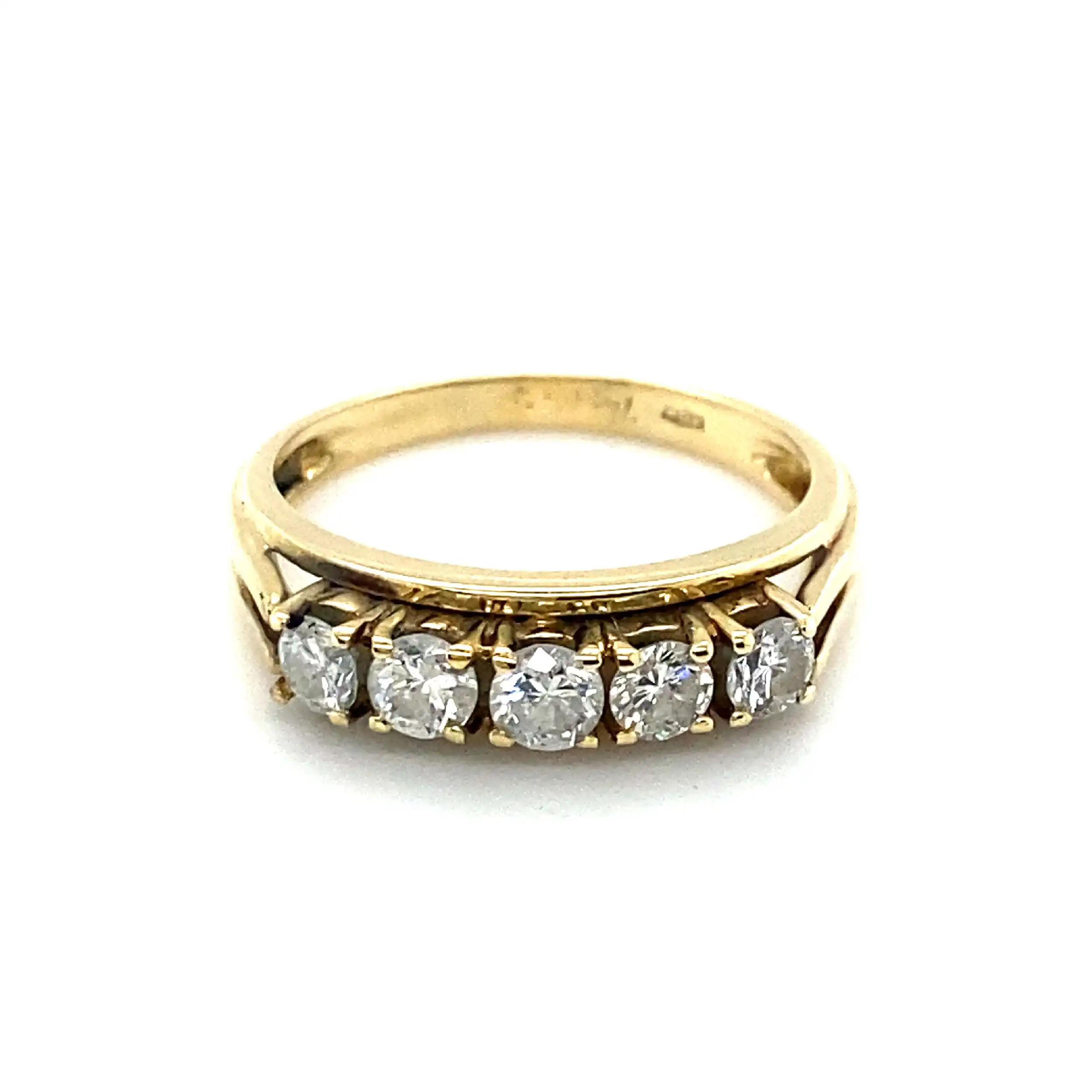 Ring Gelbgold mit 5 Brillanten Ring Gelbgold mit 5 Brillanten