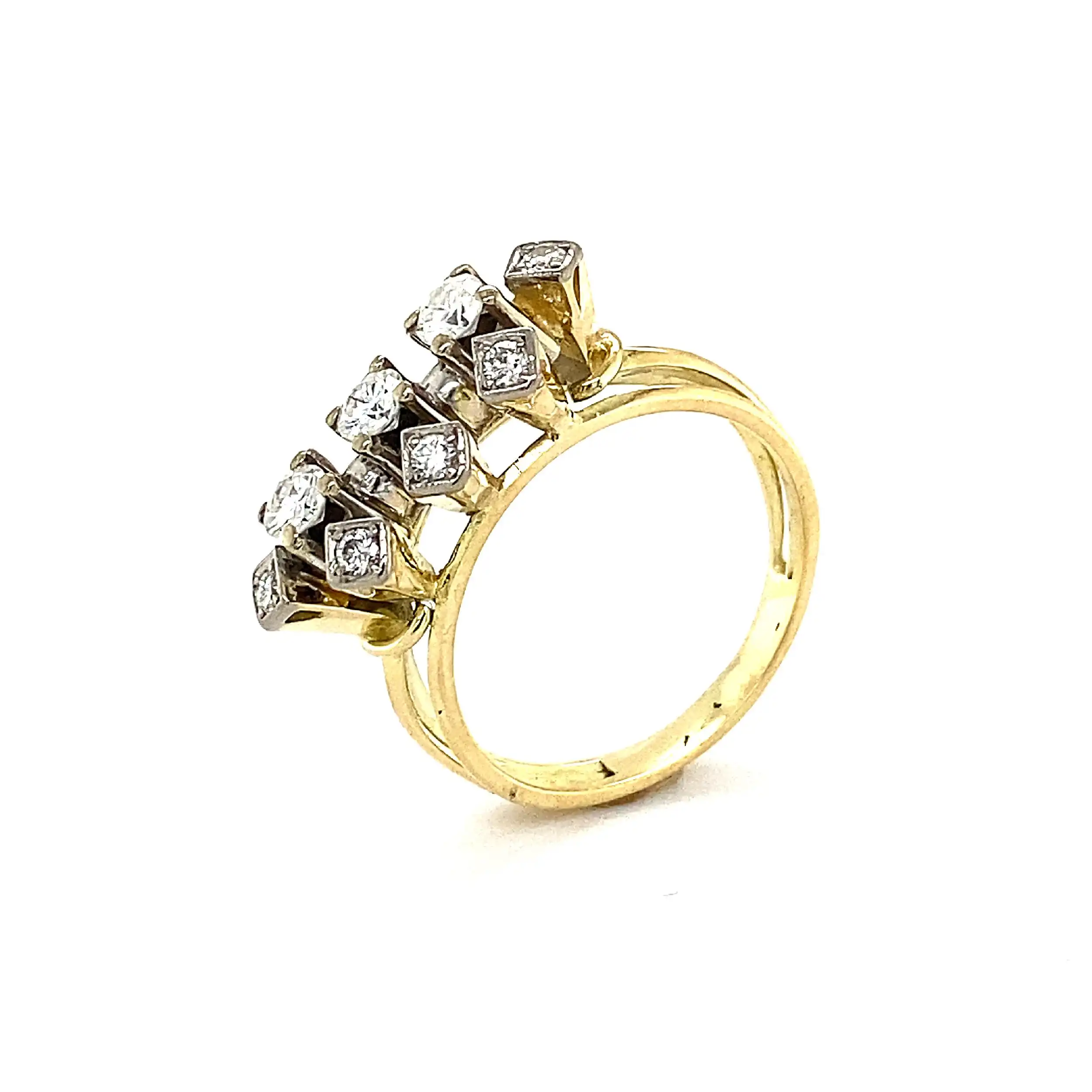 Ring Bicolor mit Brillanten Ring Bicolor mit Brillanten