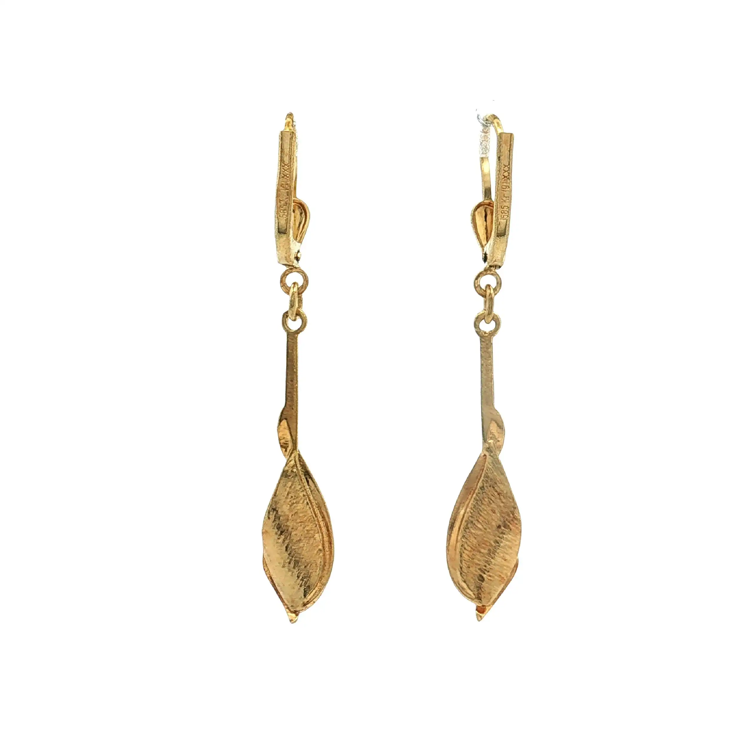 Ohrringe Gelbgold mit Perle Ohrringe Gelbgold mit Perle
